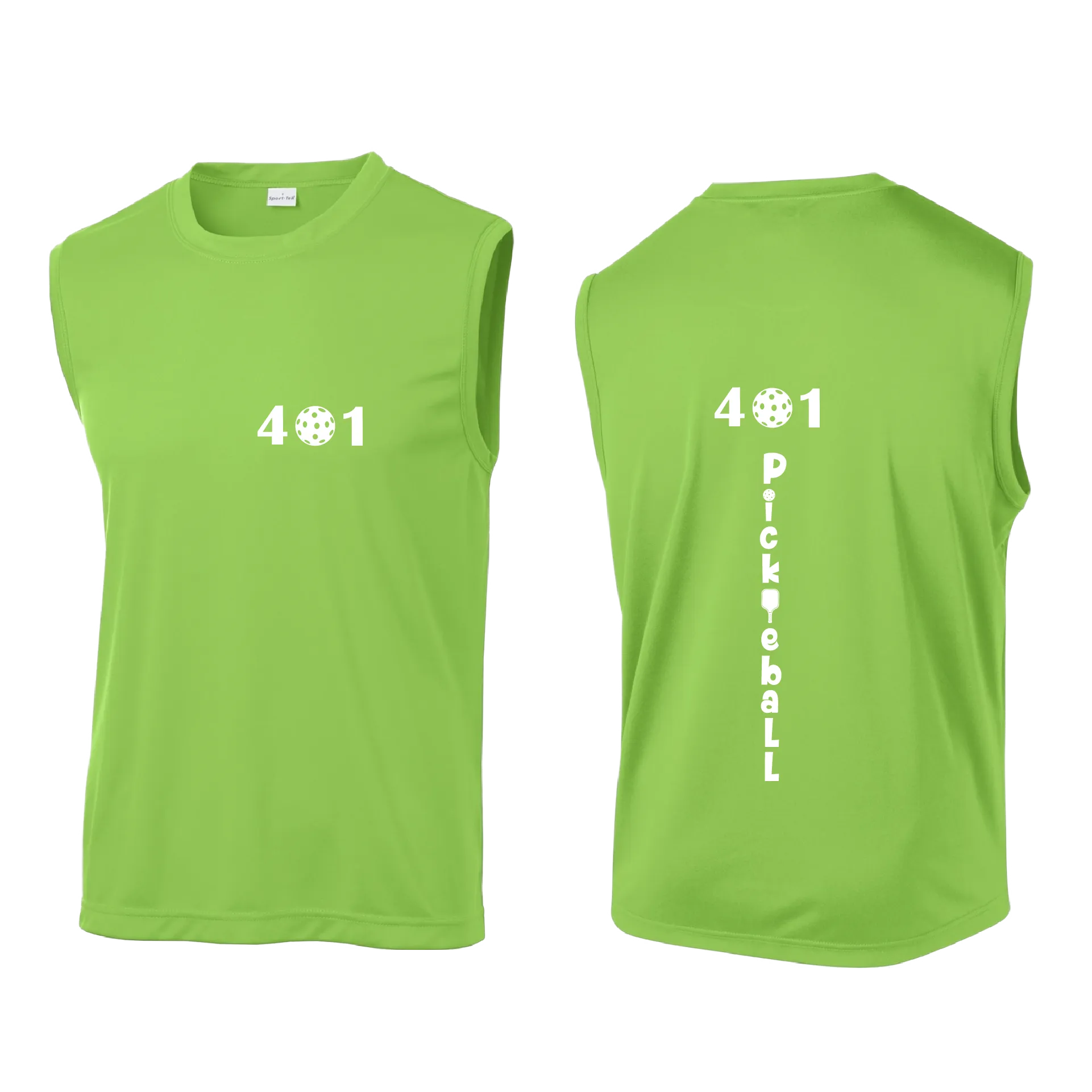 401 Rhode Island Pickleball Club | Men's Sleeveless Pickleball Shirt | 100% Polyester