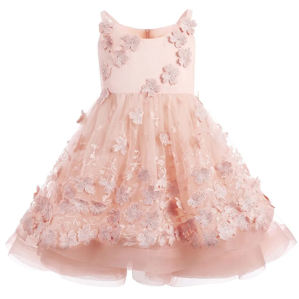 A-line Pink Tulle Short Flower Girl Dresses,Cheap Flower Girl Dresses ,FGY0246