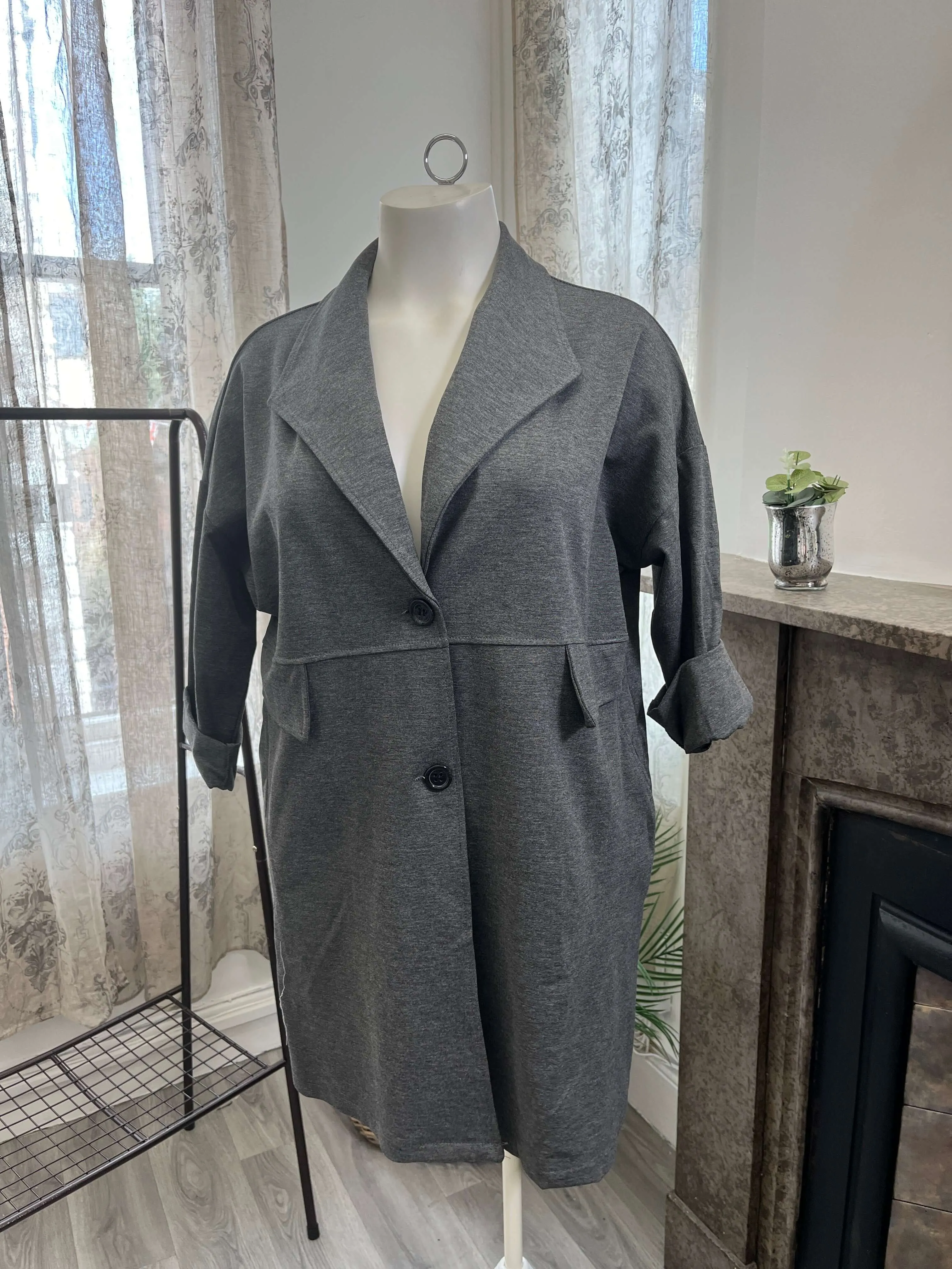 A Line Smart Felt Winter Coat