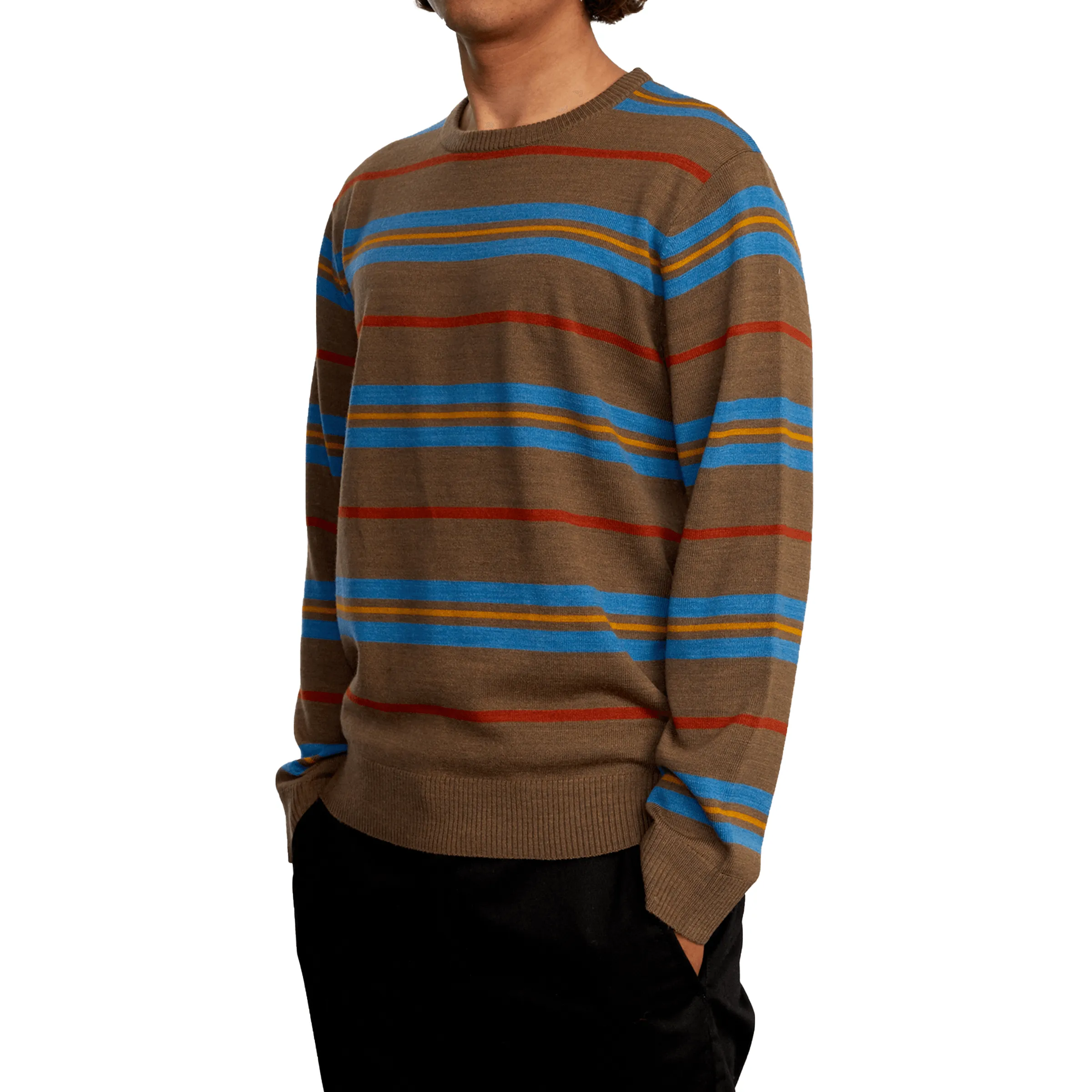 ALEX STRIPE CREW SWEATER