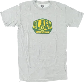 Alien Workshop OG Logo T-Shirt - Size: SMALL Heather Grey/Gold/Green