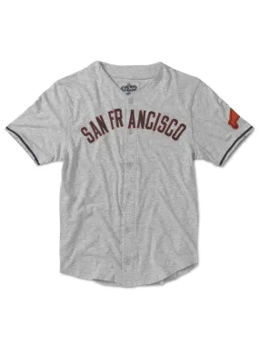 American Needle Red Jacket Mens San Francisco Seals Moonlight T-Shirts Heather Grey RJ605-SAF