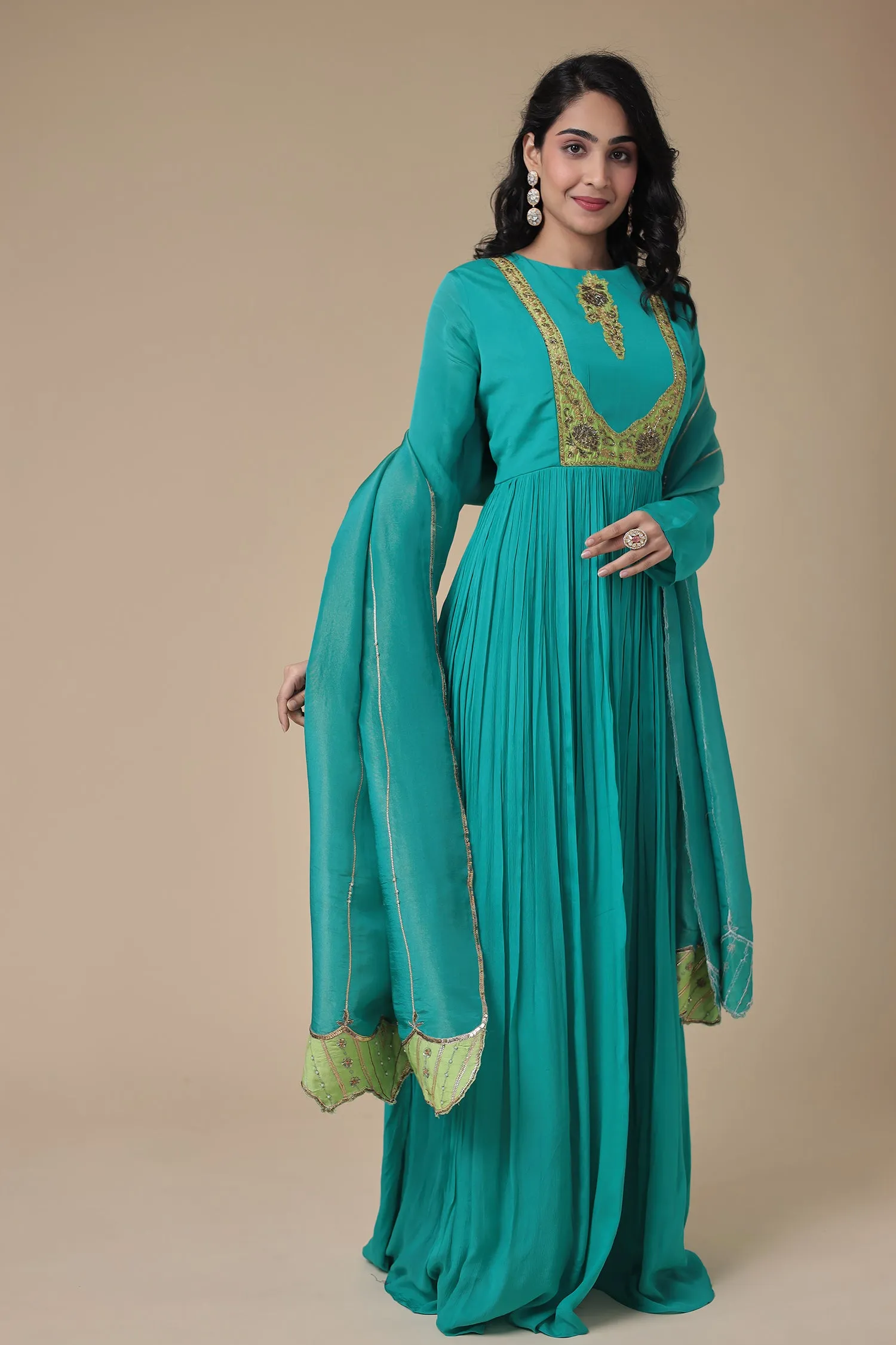 Anarkali Georgette with Embroidery