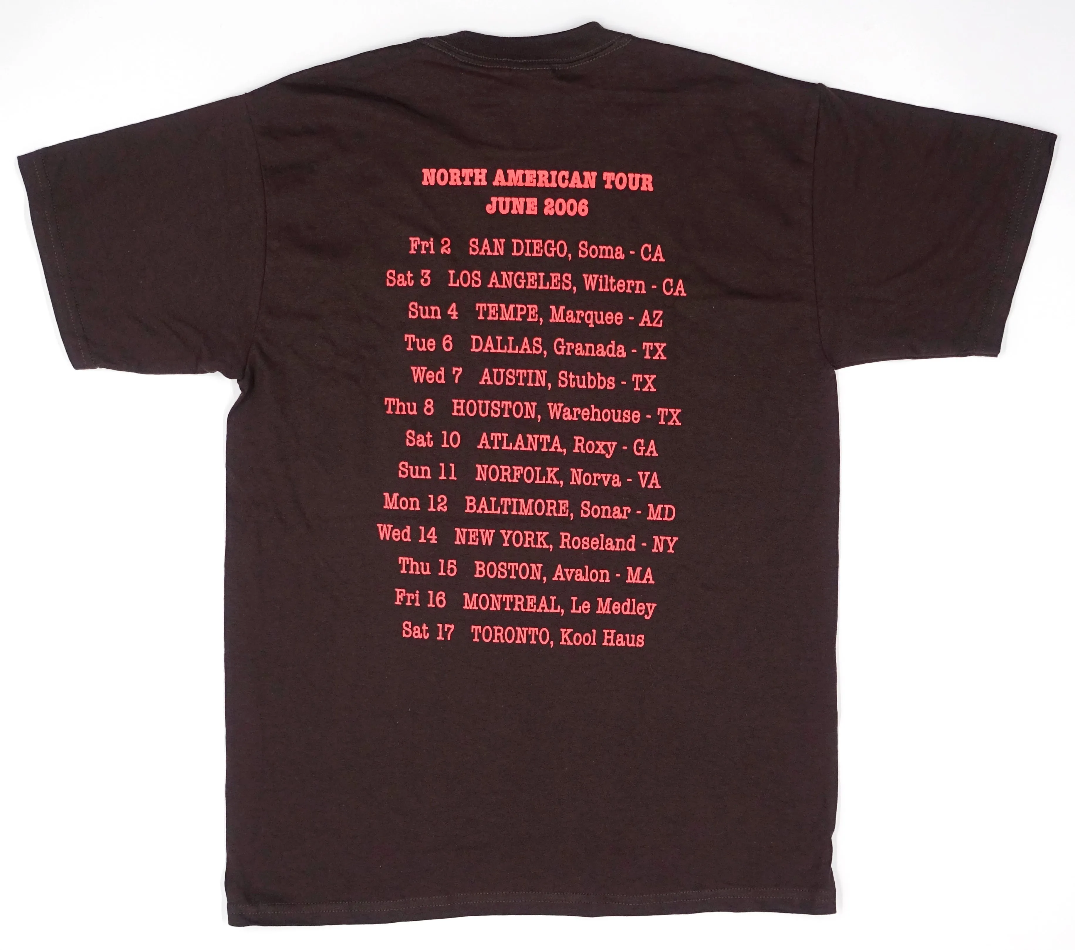 Arctic Monkeys - Whatever People Say I Am, That's What I'm Not North American June 2006 Tour Shirt Size Medium