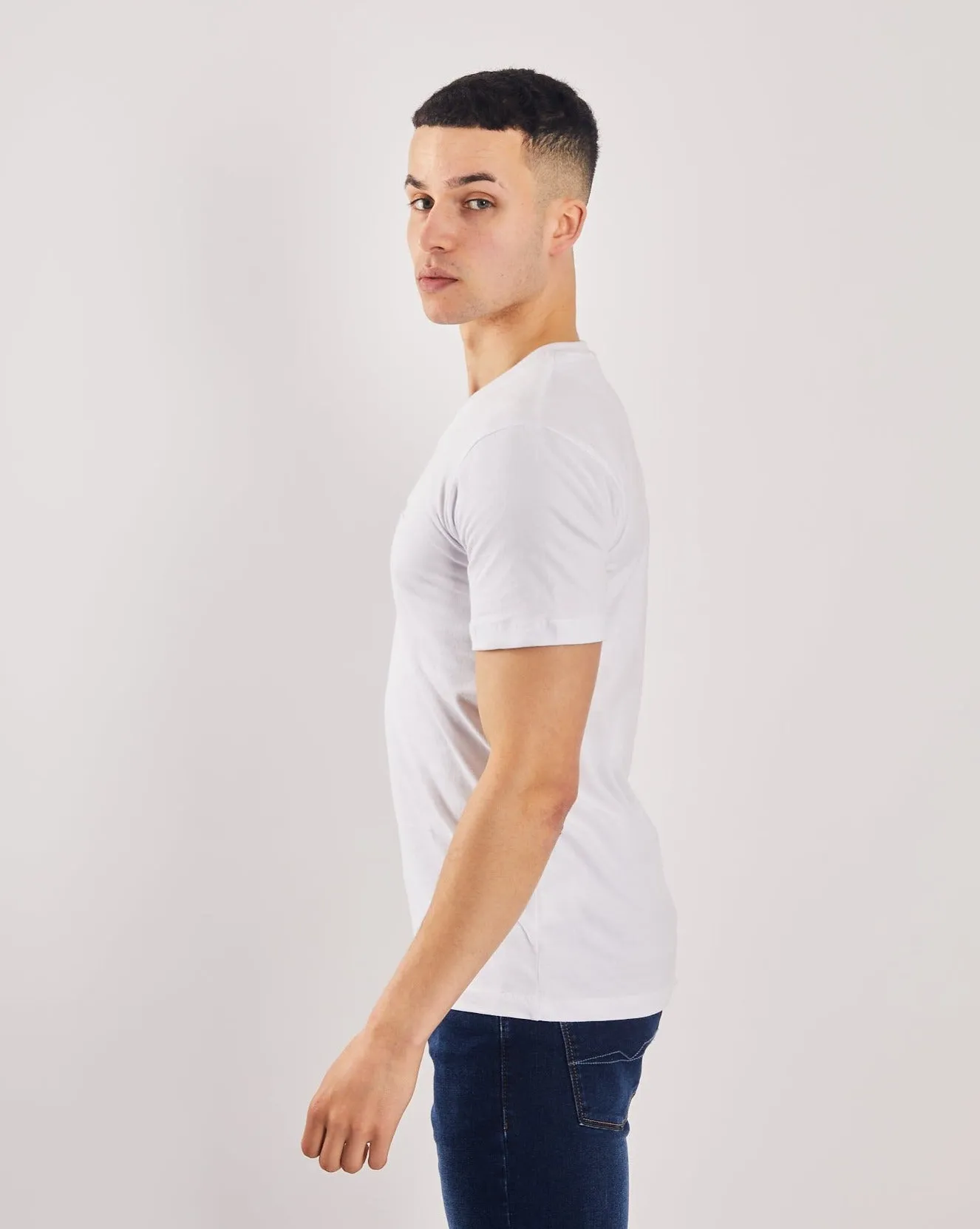 Basic Oakley V Neck Tee Optic White