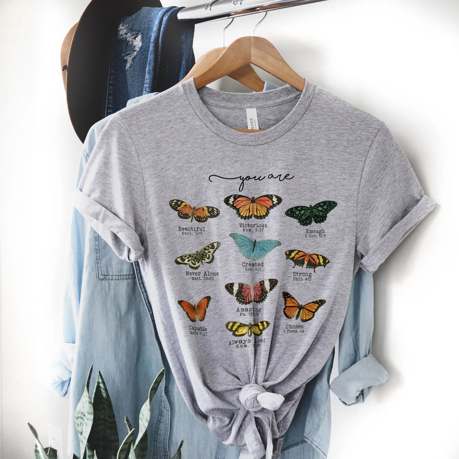 Bible Verse Butterflies Tee