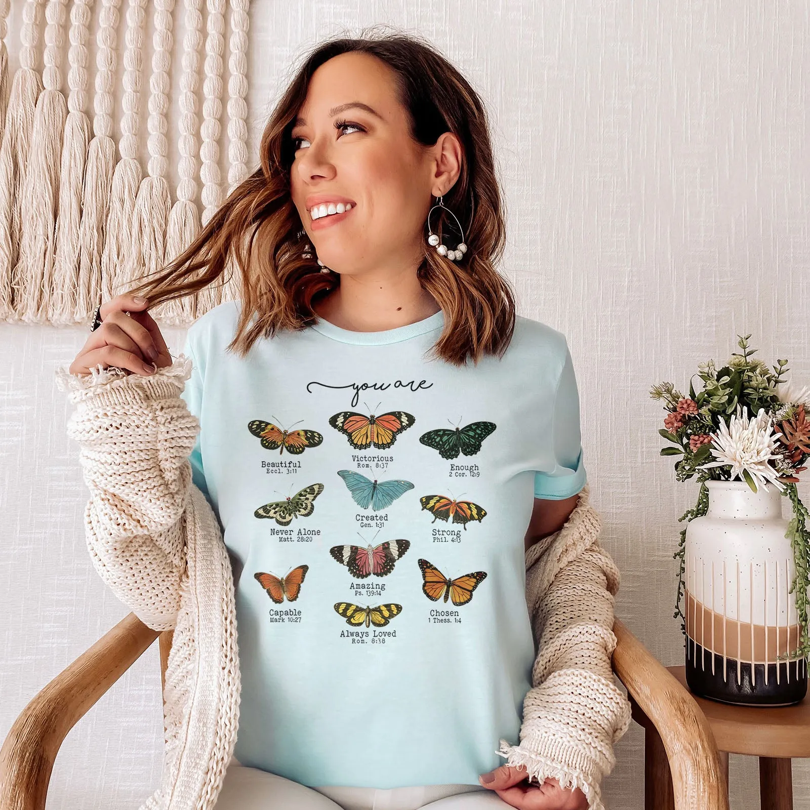 Bible Verse Butterflies Tee