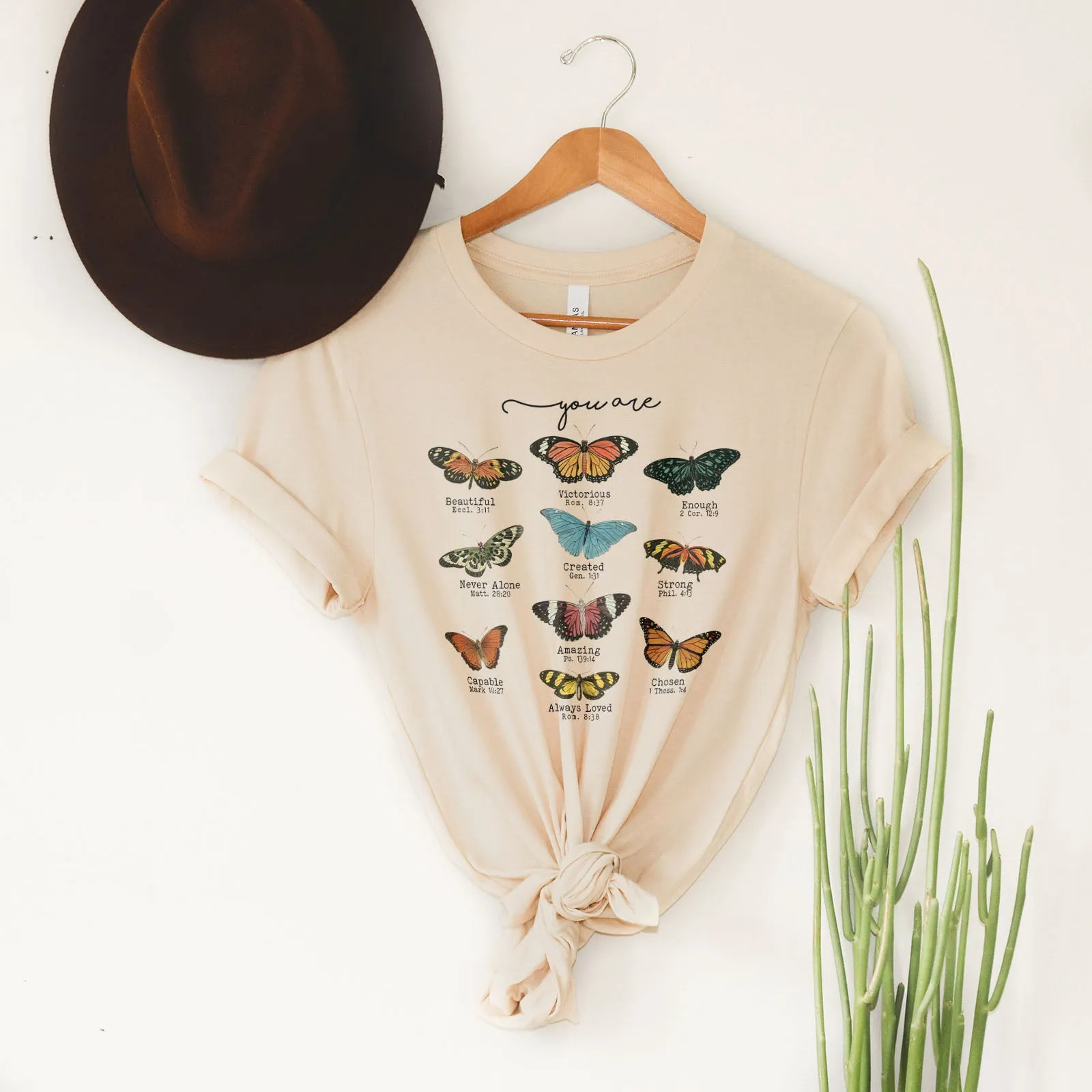 Bible Verse Butterflies Tee