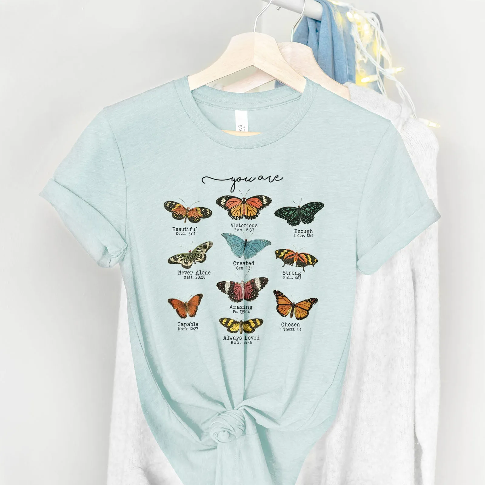 Bible Verse Butterflies Tee