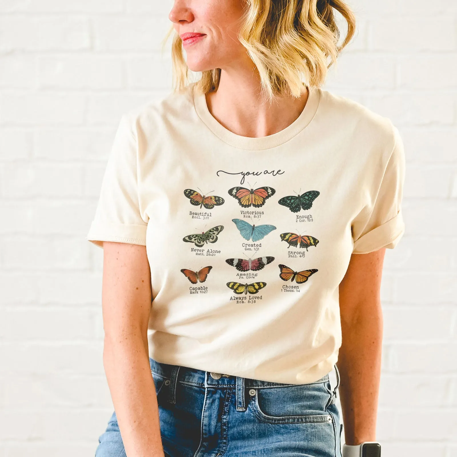 Bible Verse Butterflies Tee