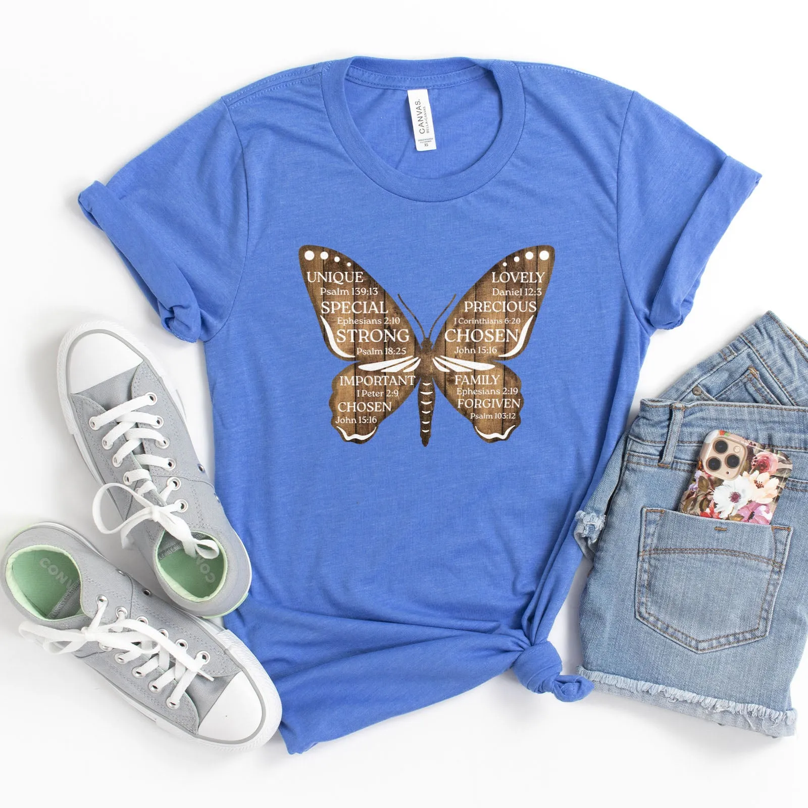 Bible Verse Butterfly Tee