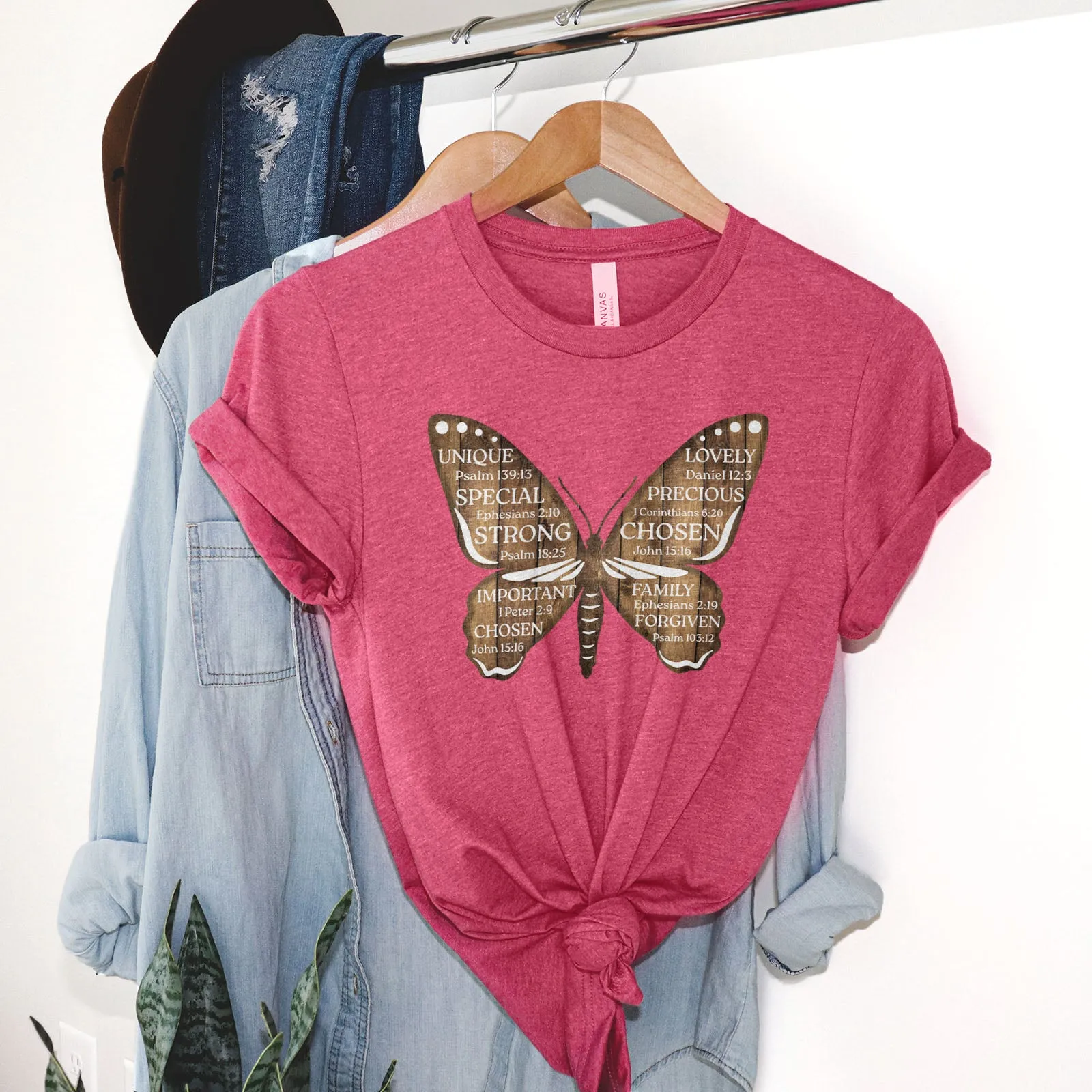 Bible Verse Butterfly Tee