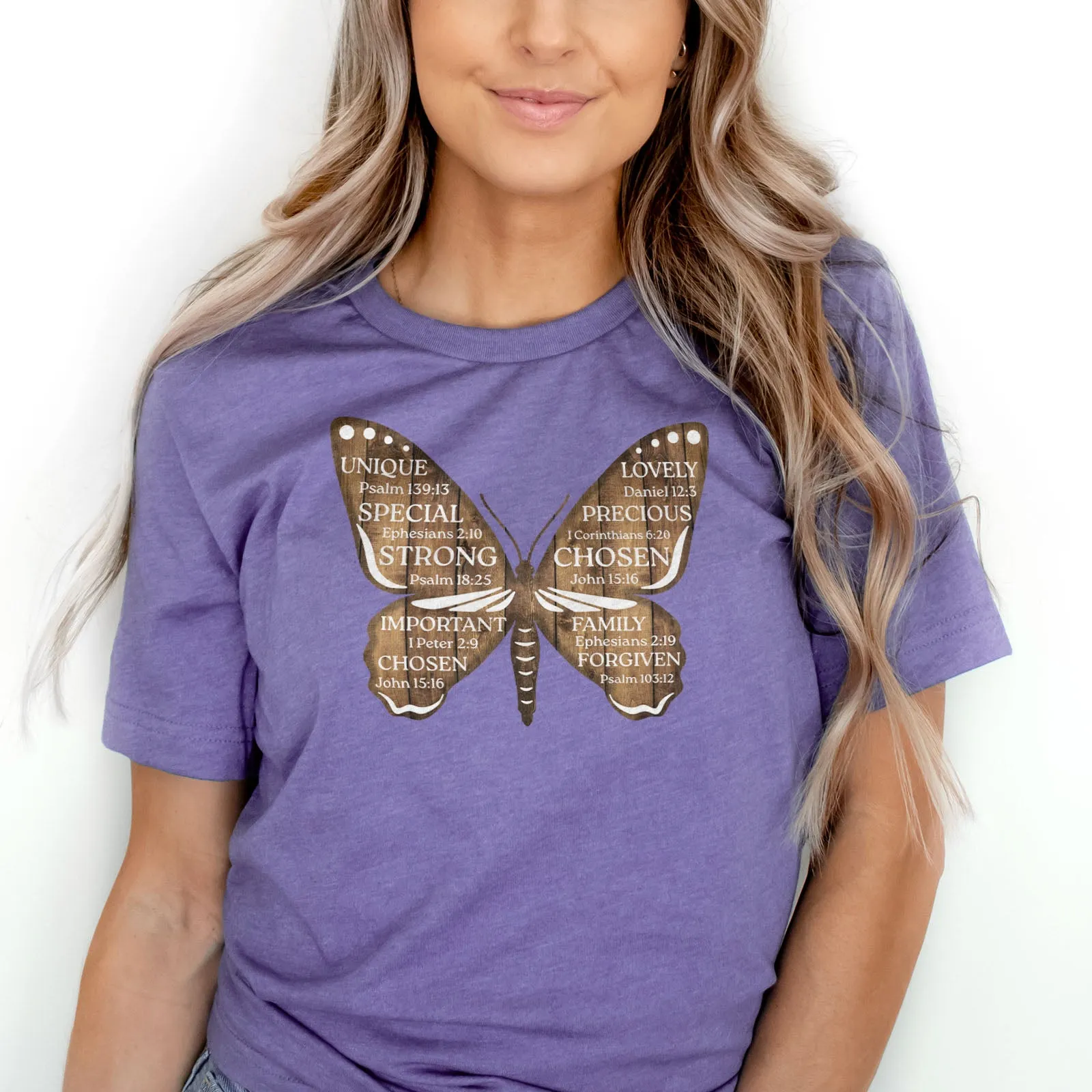 Bible Verse Butterfly Tee