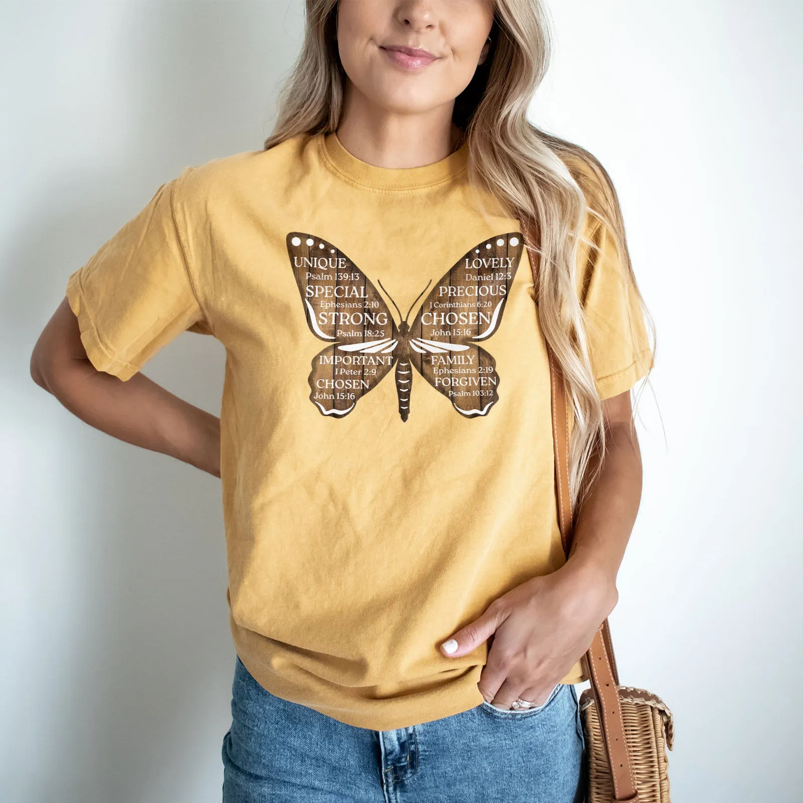 Bible Verse Butterfly Tee