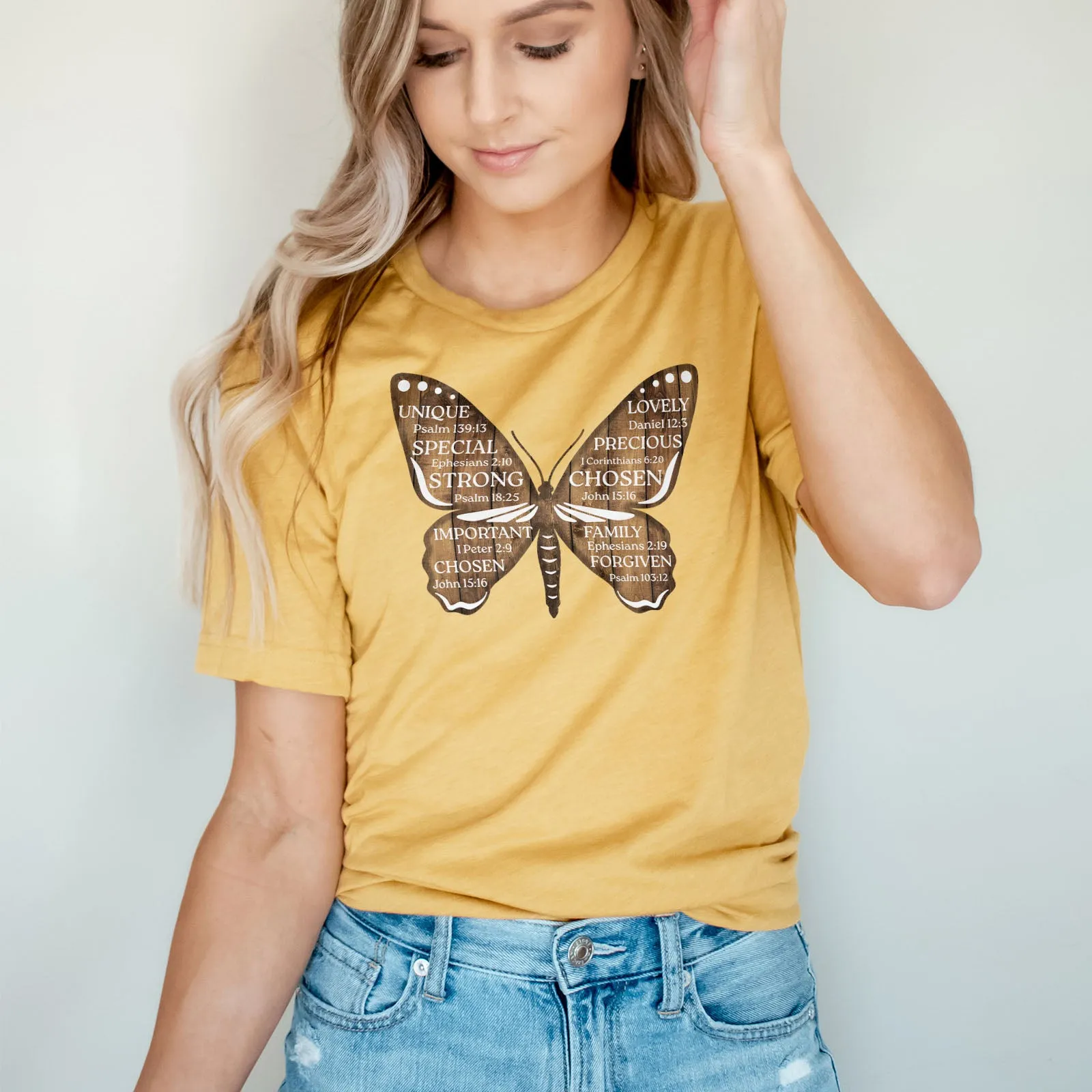 Bible Verse Butterfly Tee