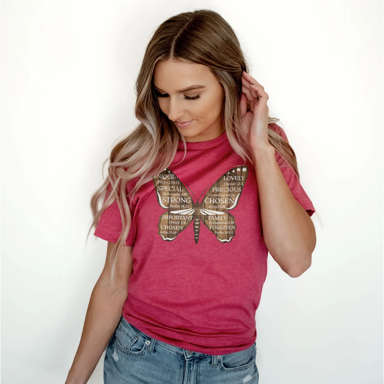 Bible Verse Butterfly Tee