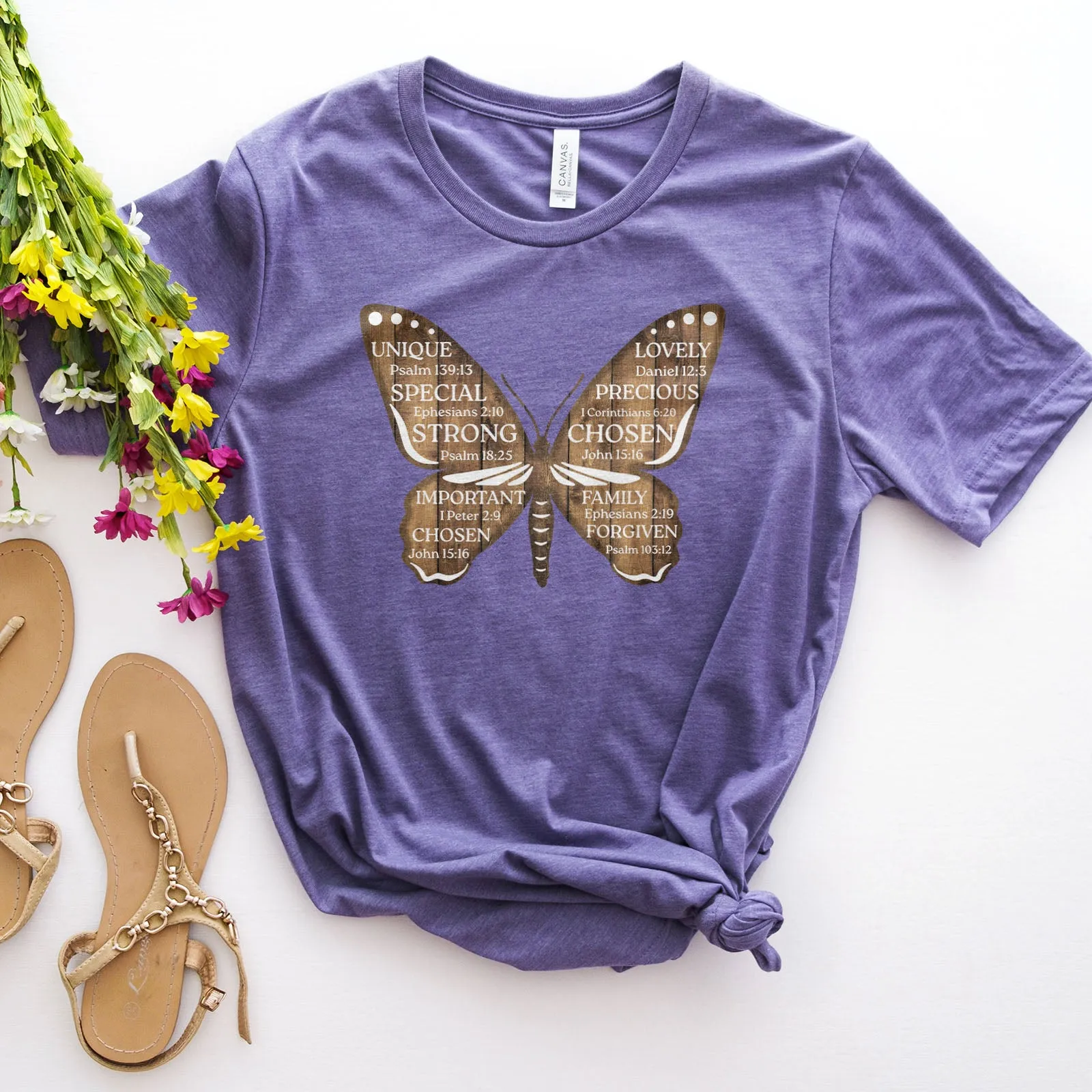 Bible Verse Butterfly Tee