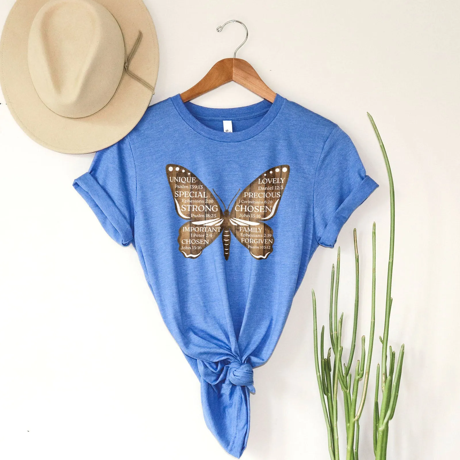 Bible Verse Butterfly Tee