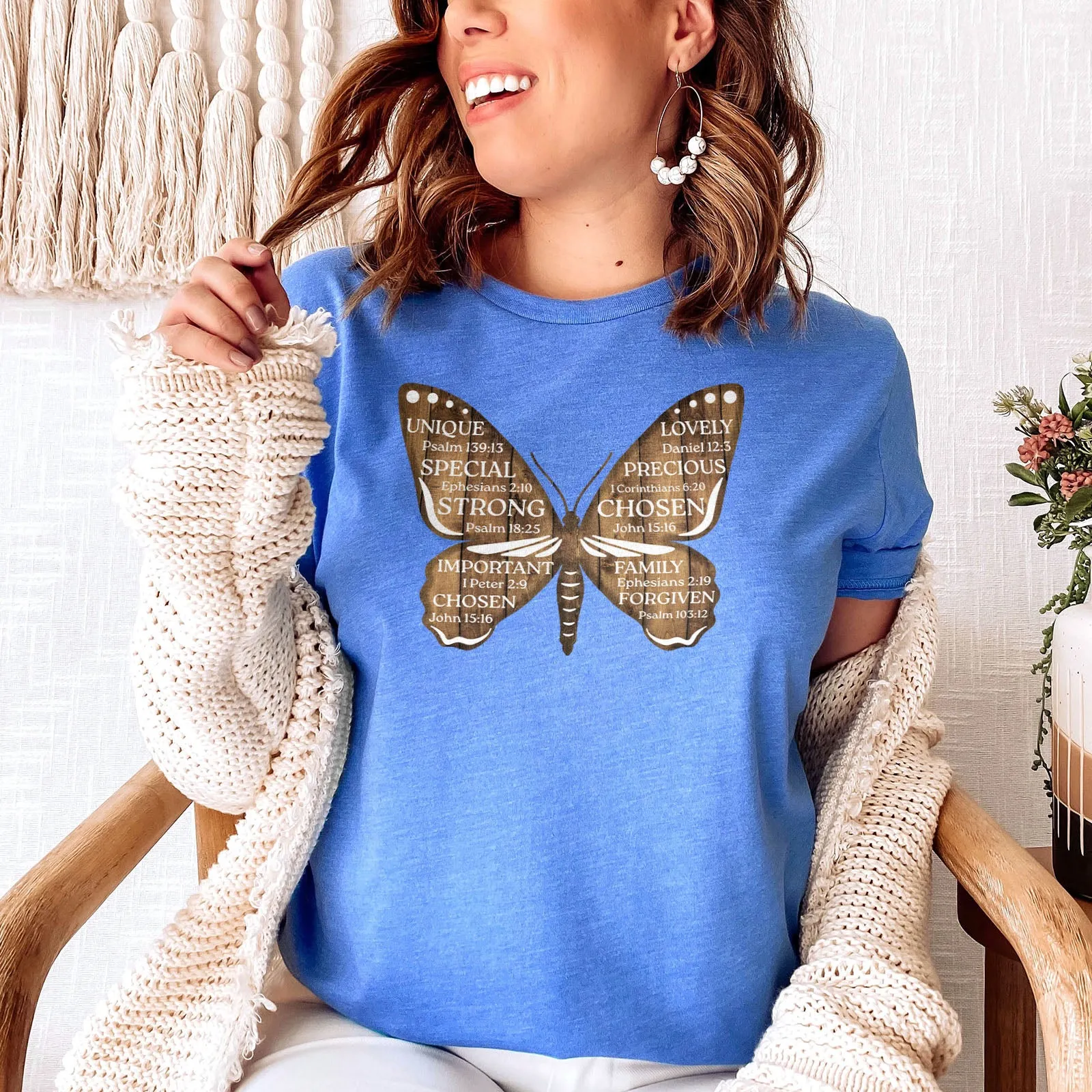 Bible Verse Butterfly Tee