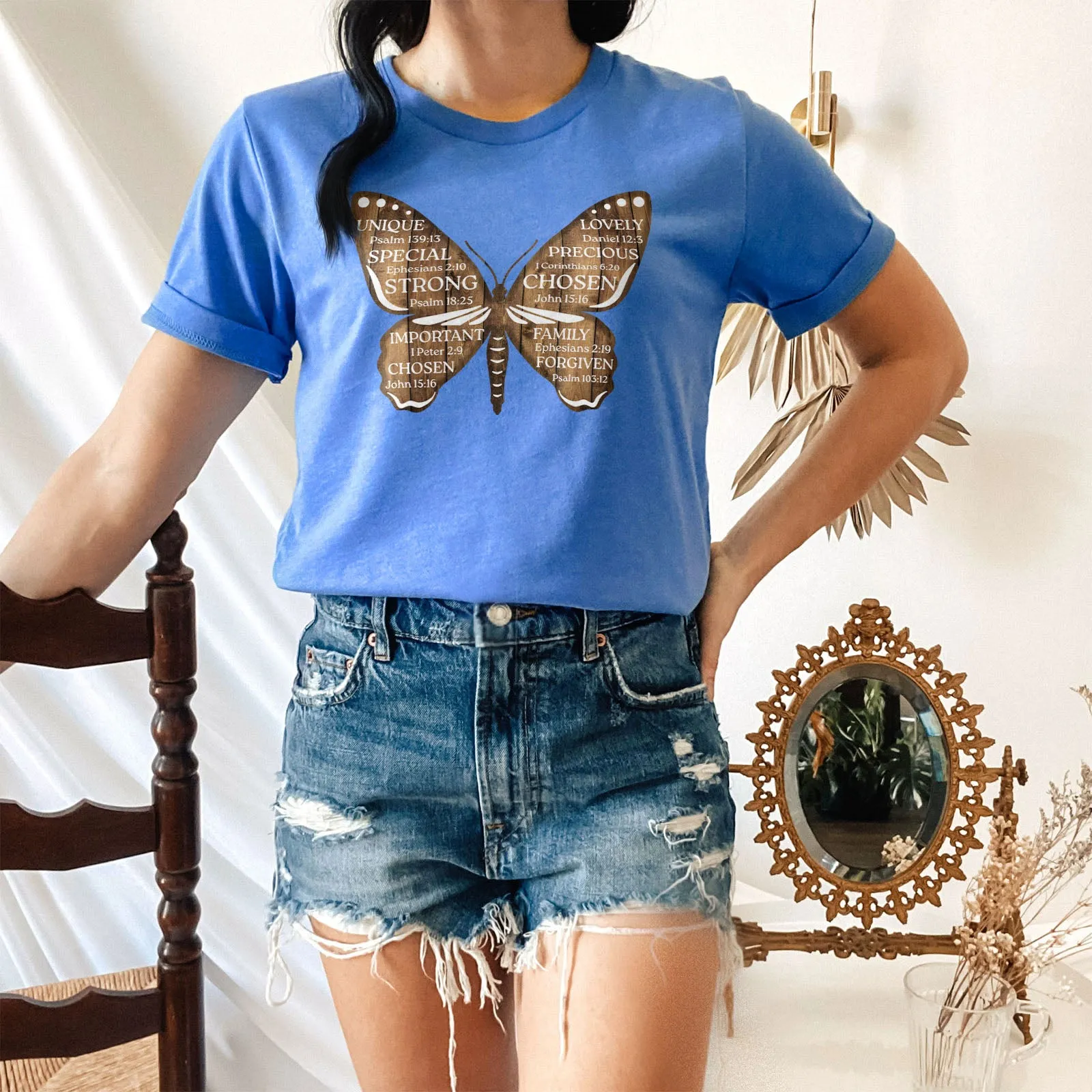 Bible Verse Butterfly Tee