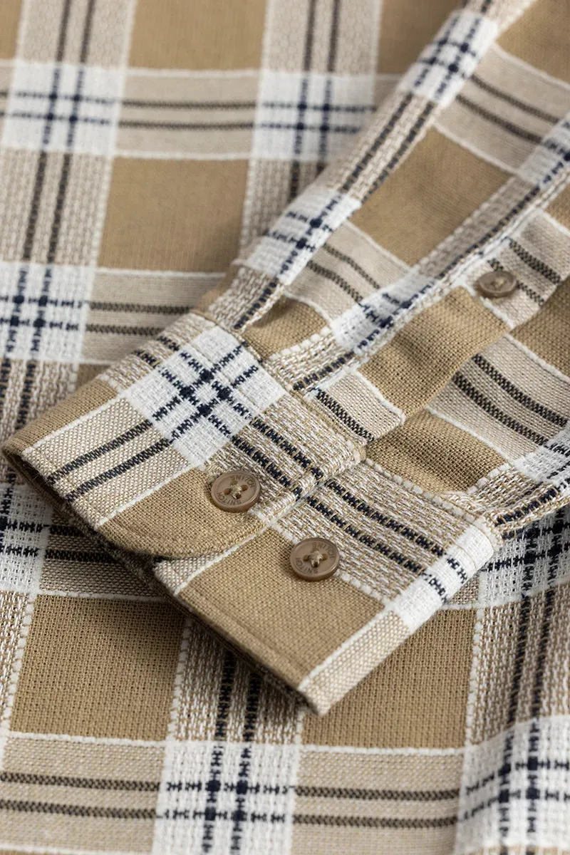 Bjarke Light Brown Checks Shirts