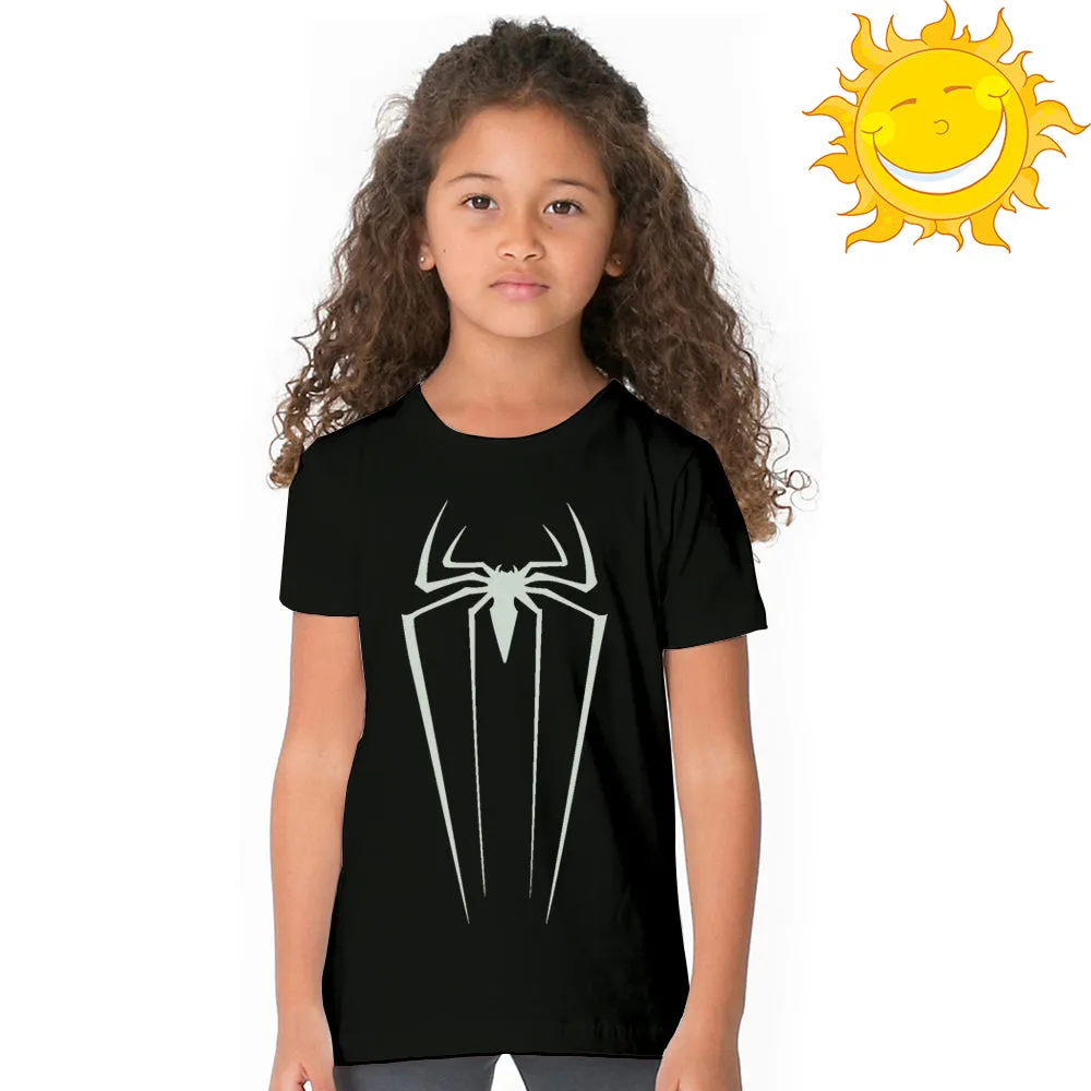 Boys And Girls Spider Glow In The Dark T-Shirts - ONLY 3 LEFT!!!