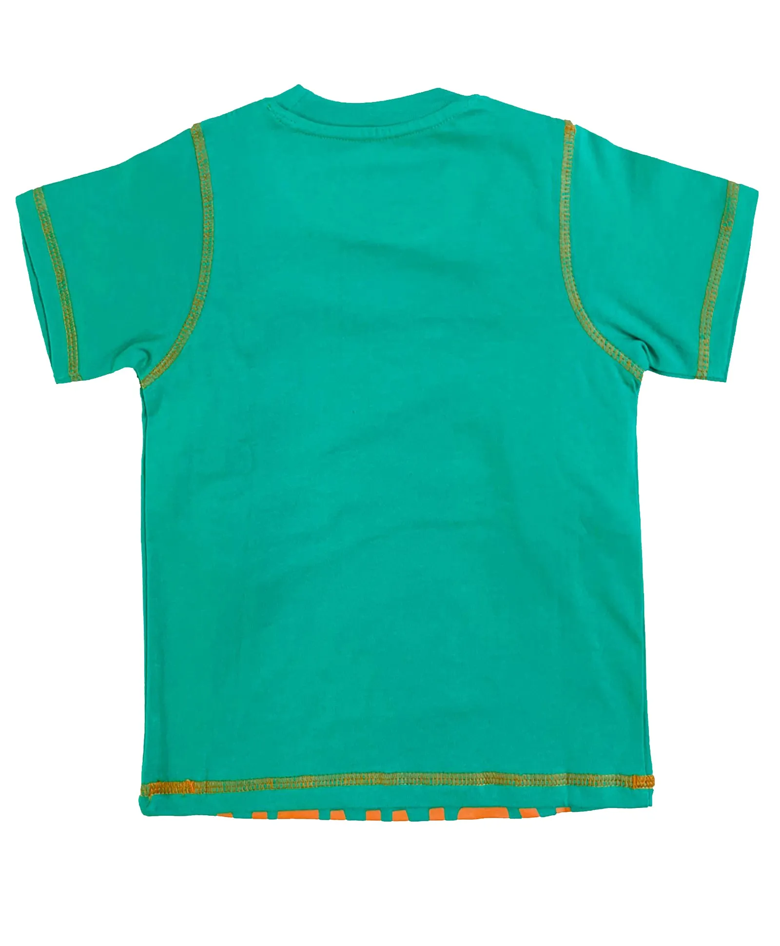 Boys Cotton T-shirt with Print and Knee length Shorts Set