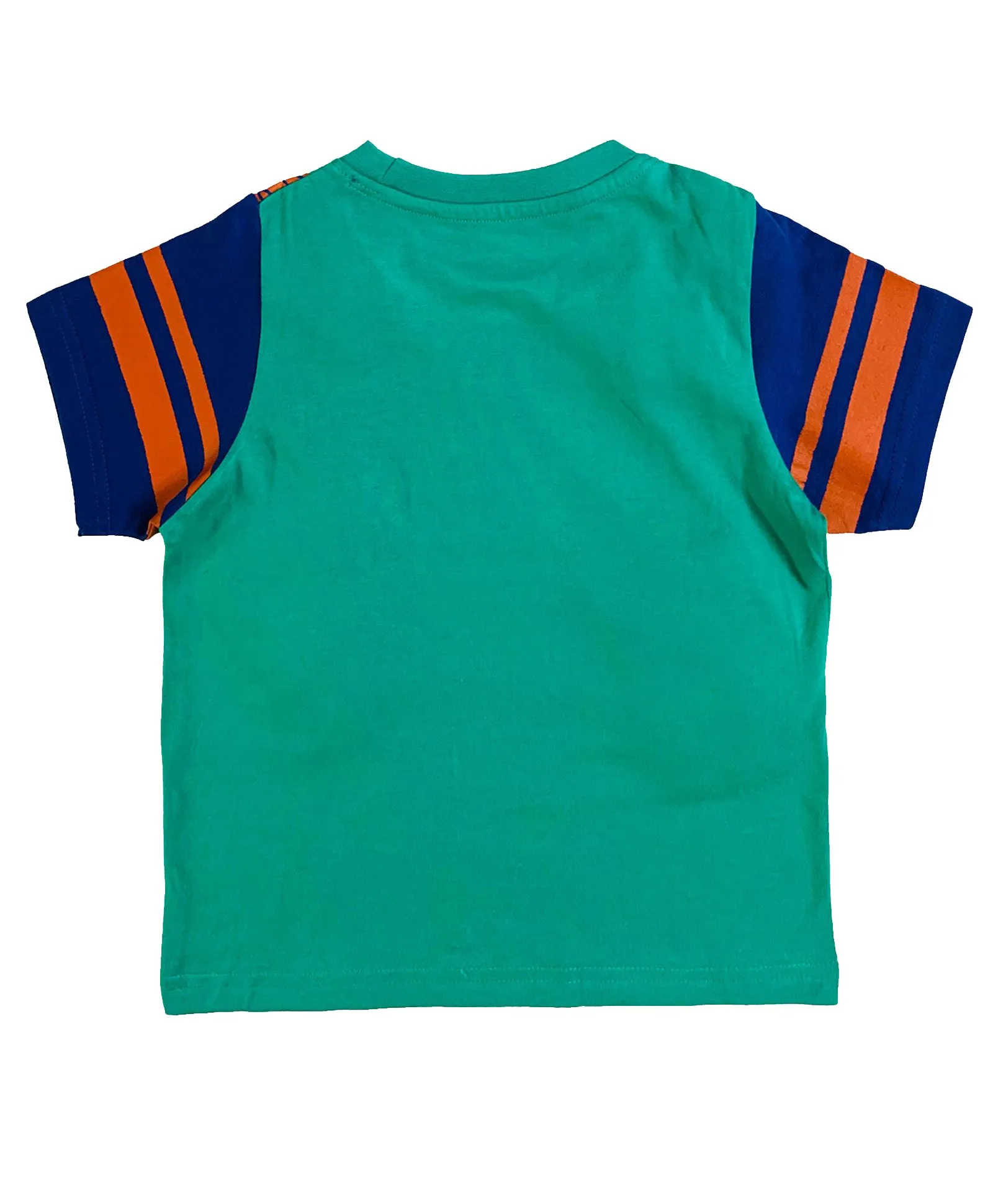 Boys Cotton T-shirt with Print and Knee length Shorts Set