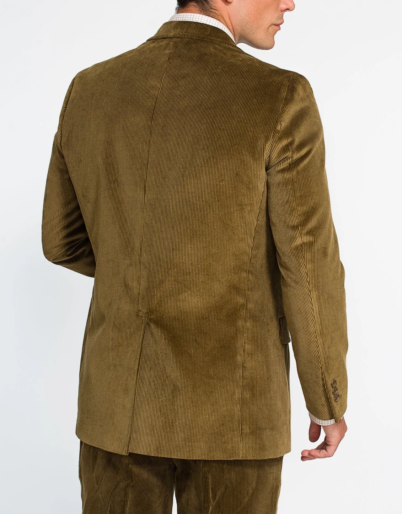 BROWN/OLIVE CORDUROY SPORT COAT