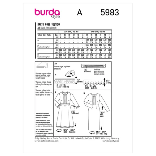 Burda Dresses 5983