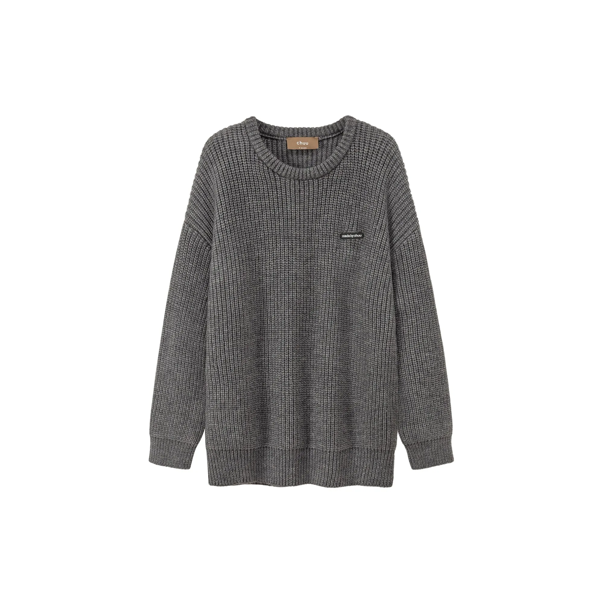 By The Riviera Round Neck Loose Fit Knit Sweater