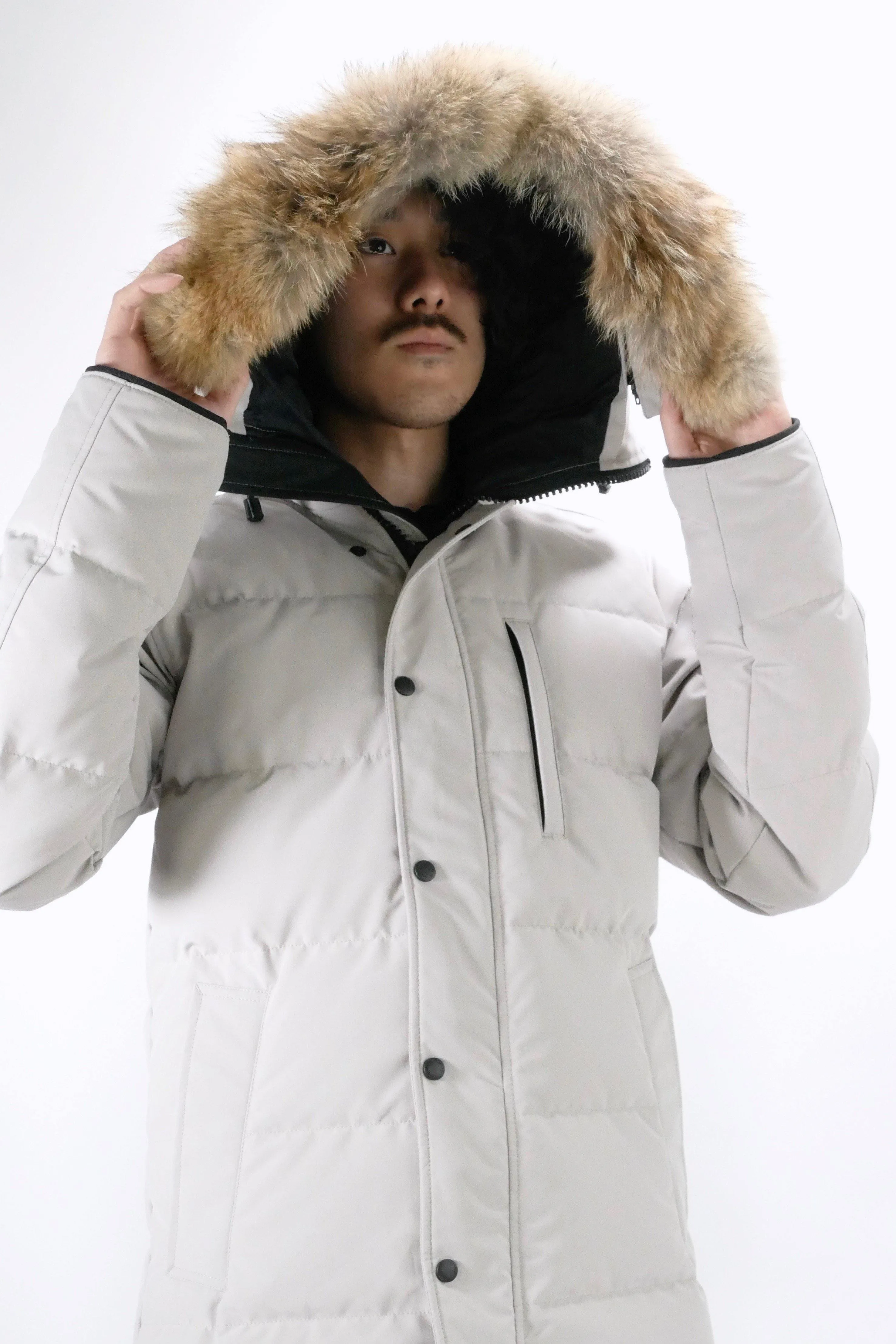 Canada Goose Mens Down *Parka Carson  - Limestone