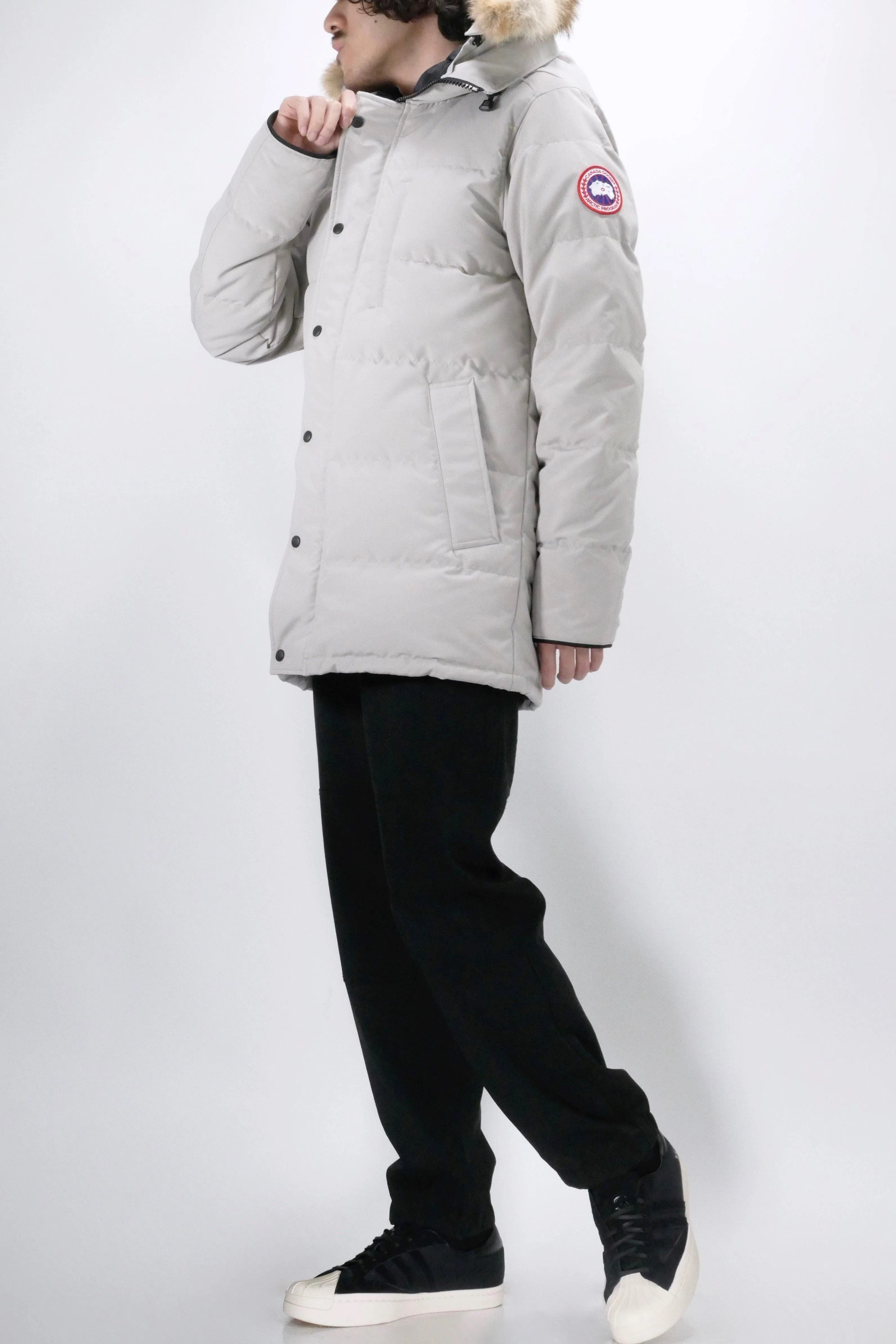 Canada Goose Mens Down *Parka Carson  - Limestone