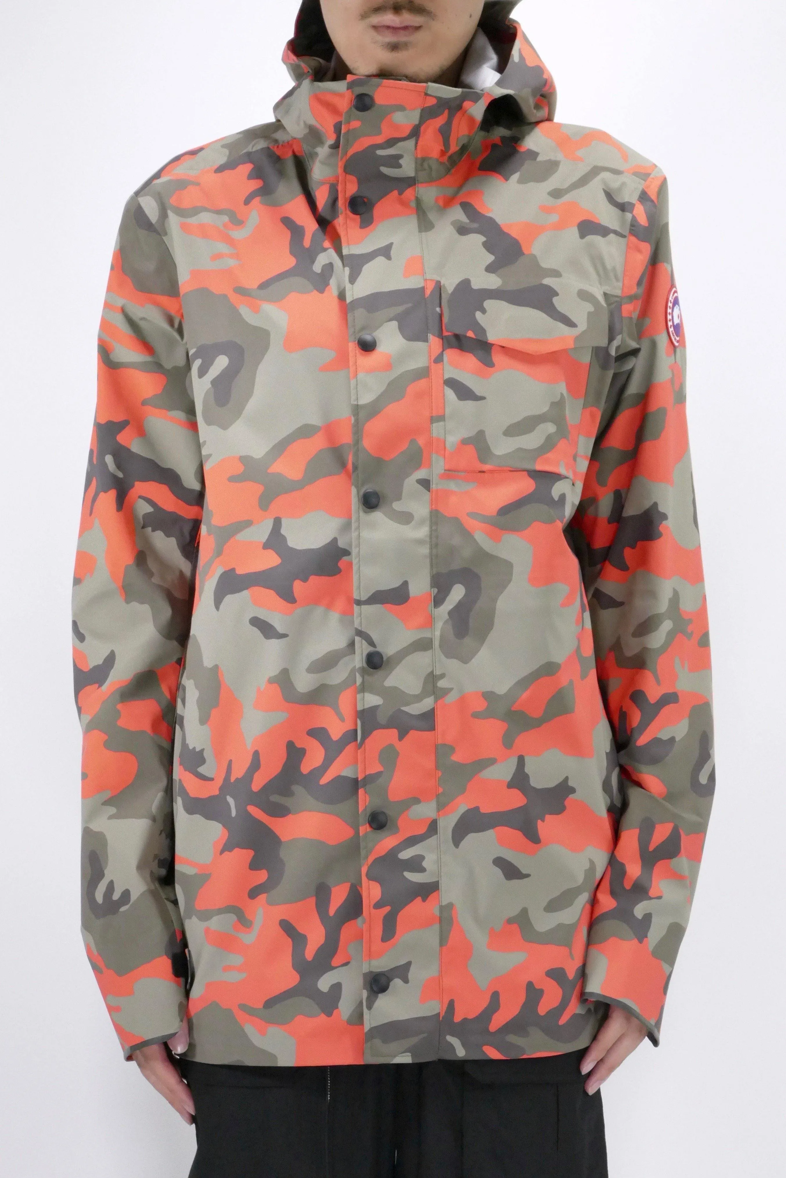 Canada Goose Mens Rain Jacket Nanaimo - Fire Bud Camo