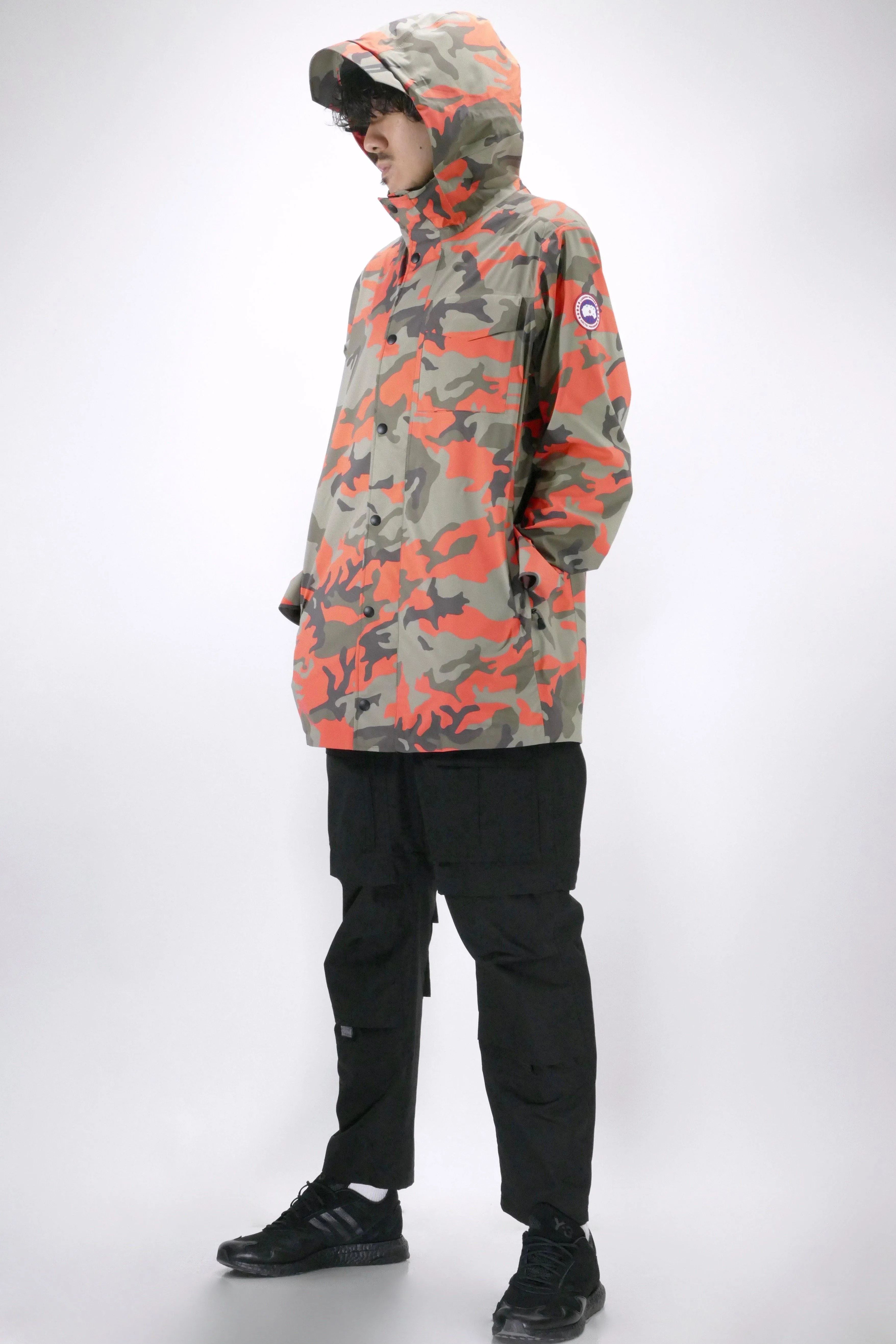 Canada Goose Mens Rain Jacket Nanaimo - Fire Bud Camo