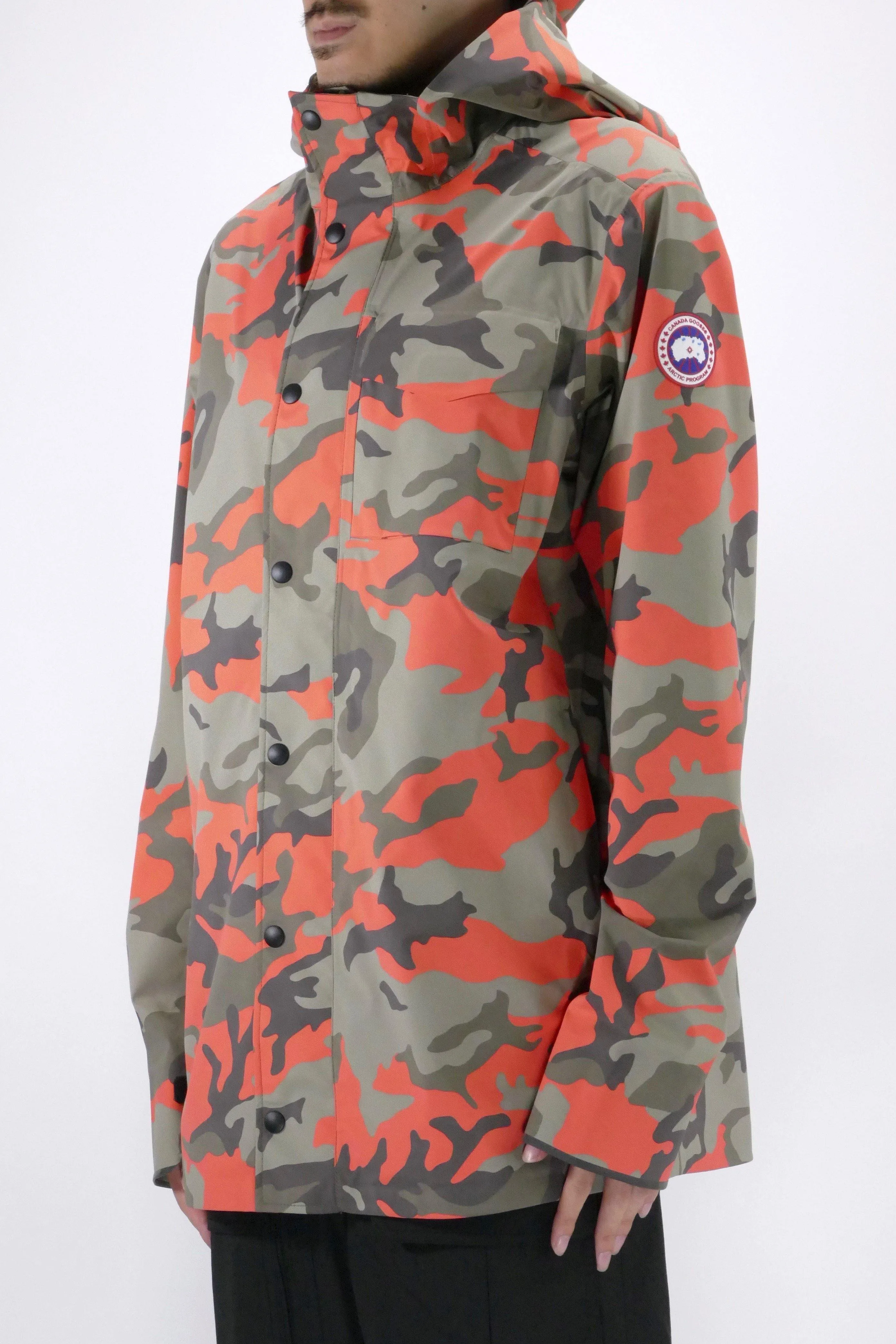 Canada Goose Mens Rain Jacket Nanaimo - Fire Bud Camo