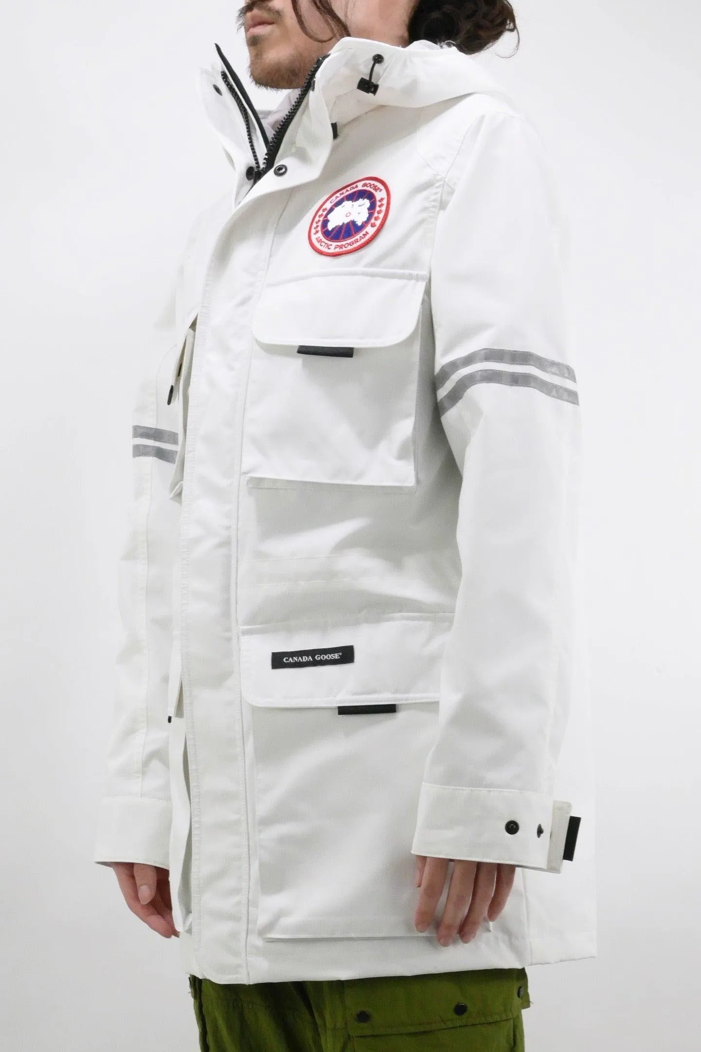 Canada Goose Mens Wind Jacket Science Research - North Star White