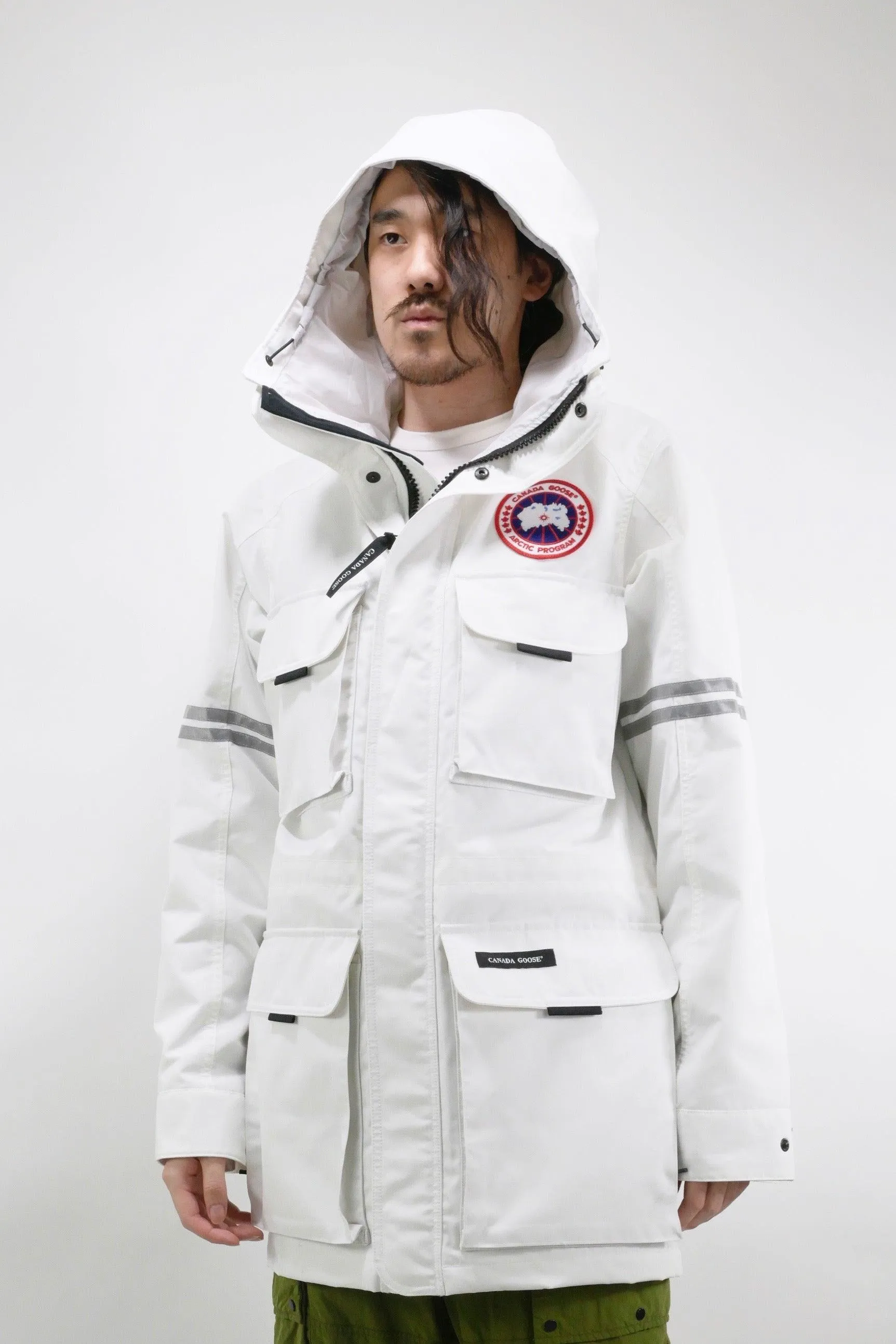 Canada Goose Mens Wind Jacket Science Research - North Star White