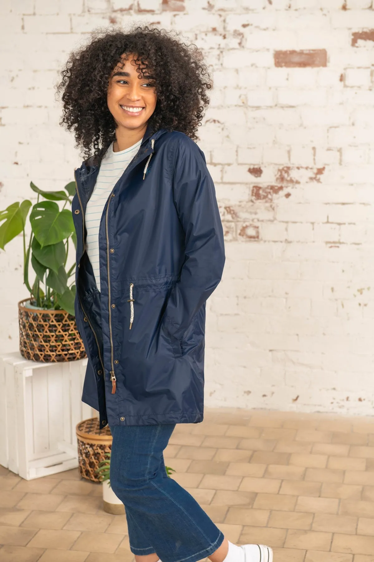 Cara Rain Parka - Navy