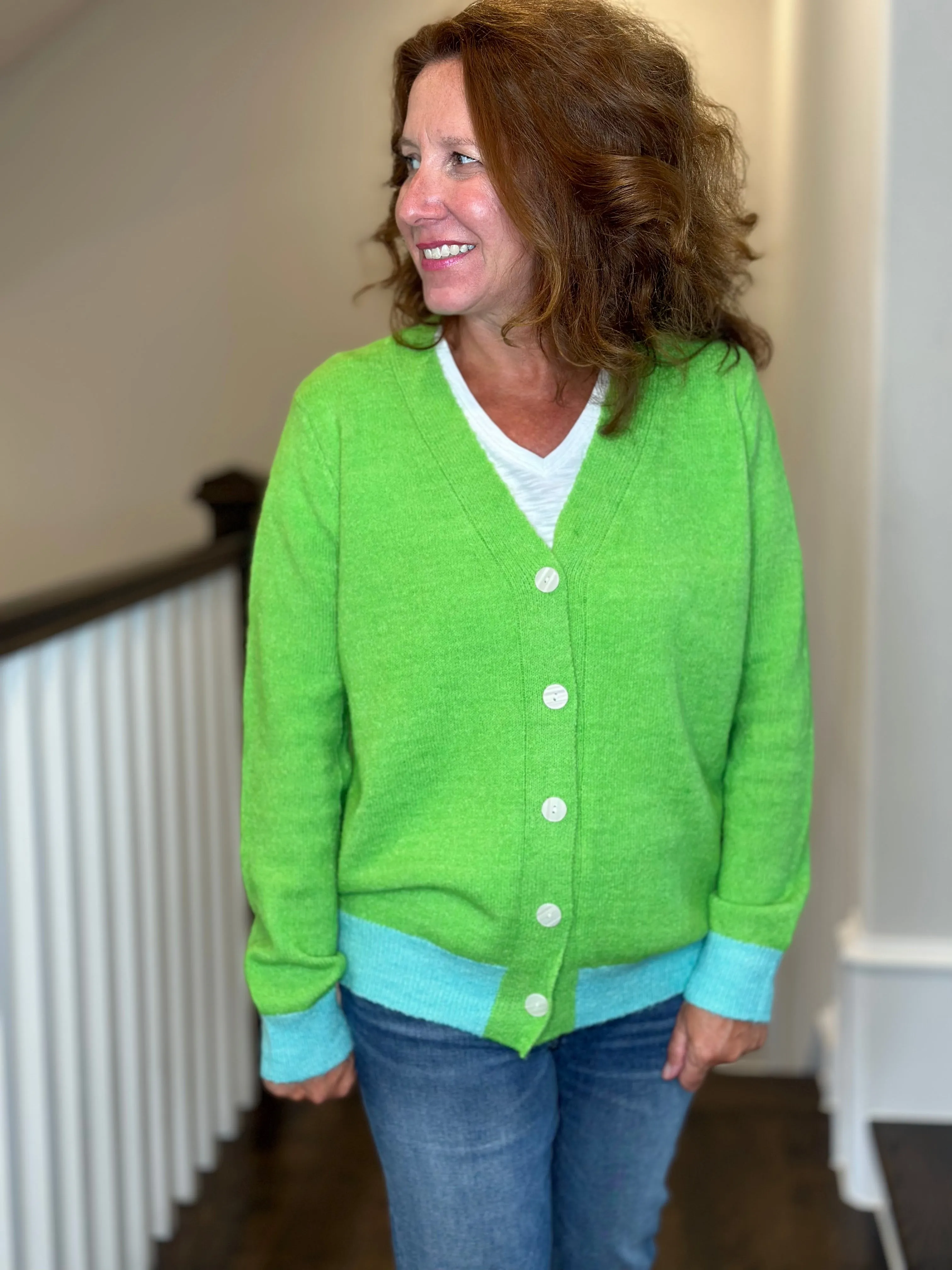 Caryn Lawn Frankie Sweater in Lime