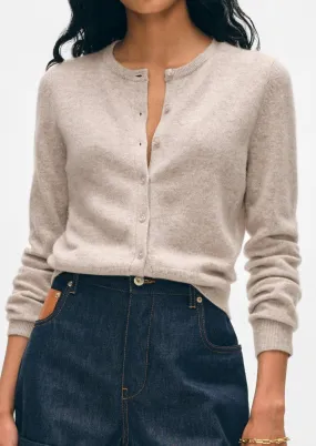 Cashmere Crew Cardigan