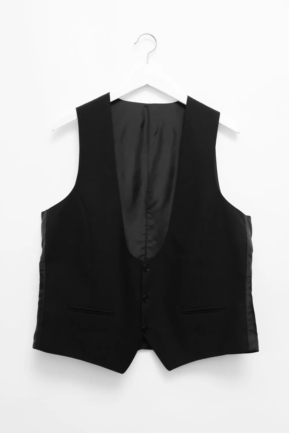 CLASSY BLACK VINTAGE SUIT VEST