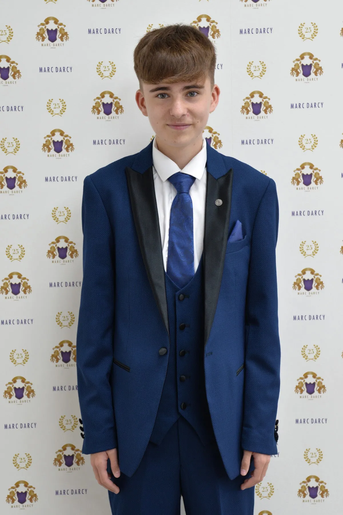 Coronation Streets Liam Connor (Charlie Wrenshall) In DALTON Royal Blue Tux Suit