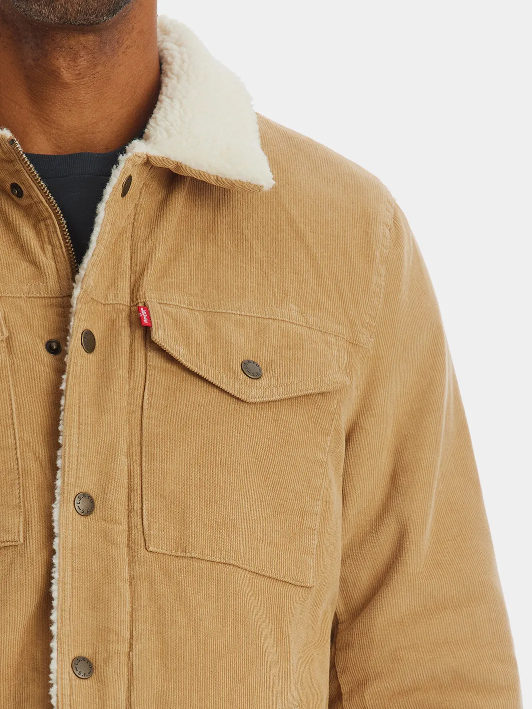 Courduroy Sherpa Lined Depot Jacket