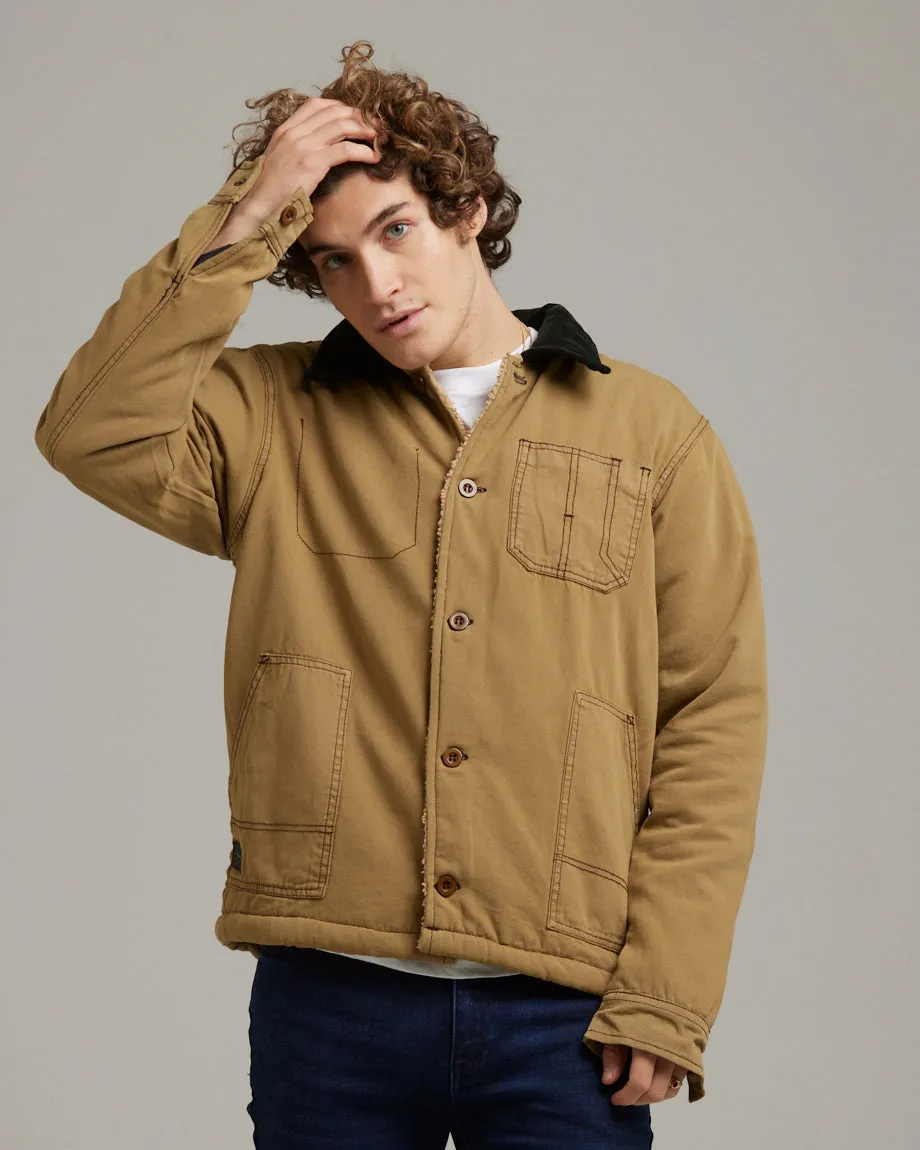 DELMONTE MEN'S WORKER JACKET | TOBACCO