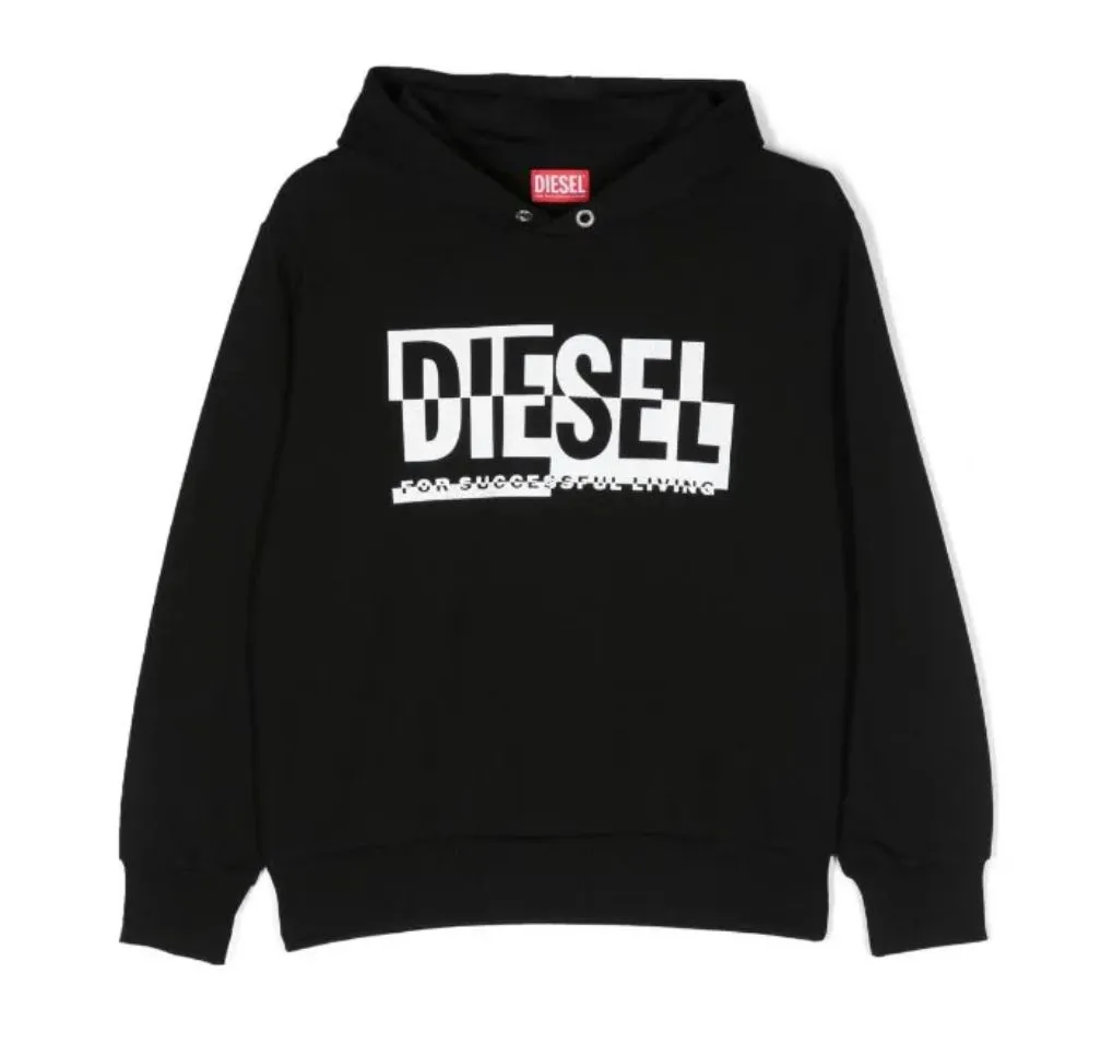 Diesel Sweater Block Logo Black