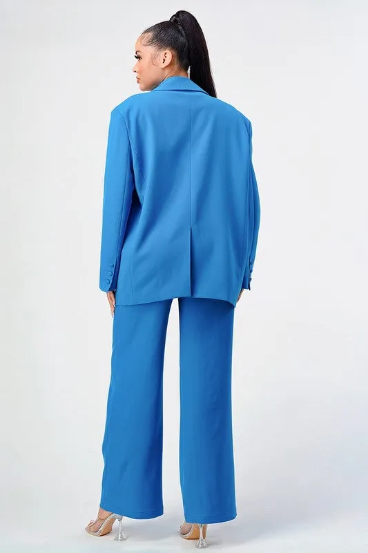 Divva Oversized Blazer Pant Set