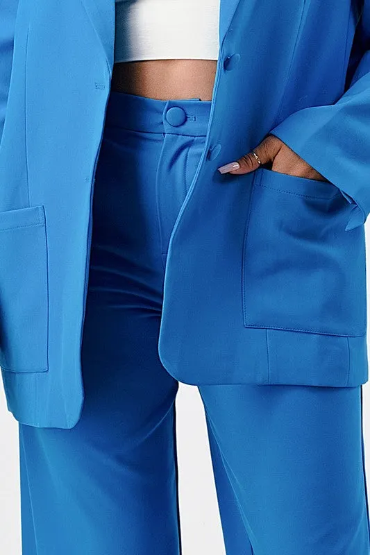 Divva Oversized Blazer Pant Set