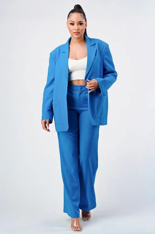 Divva Oversized Blazer Pant Set