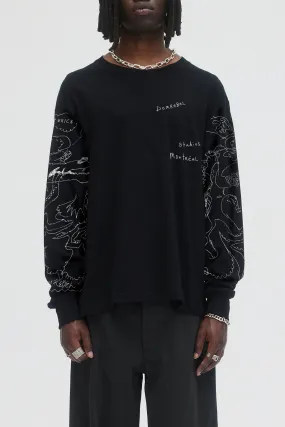 DOMREBEL HIC Long Sleeves Tee - Black